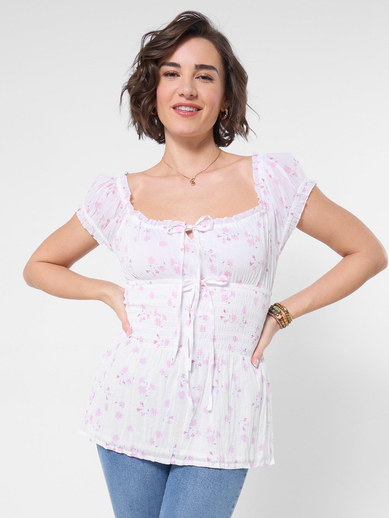 Image 1 of 5 of Joe Browns Prettiest Ditsy Top - White