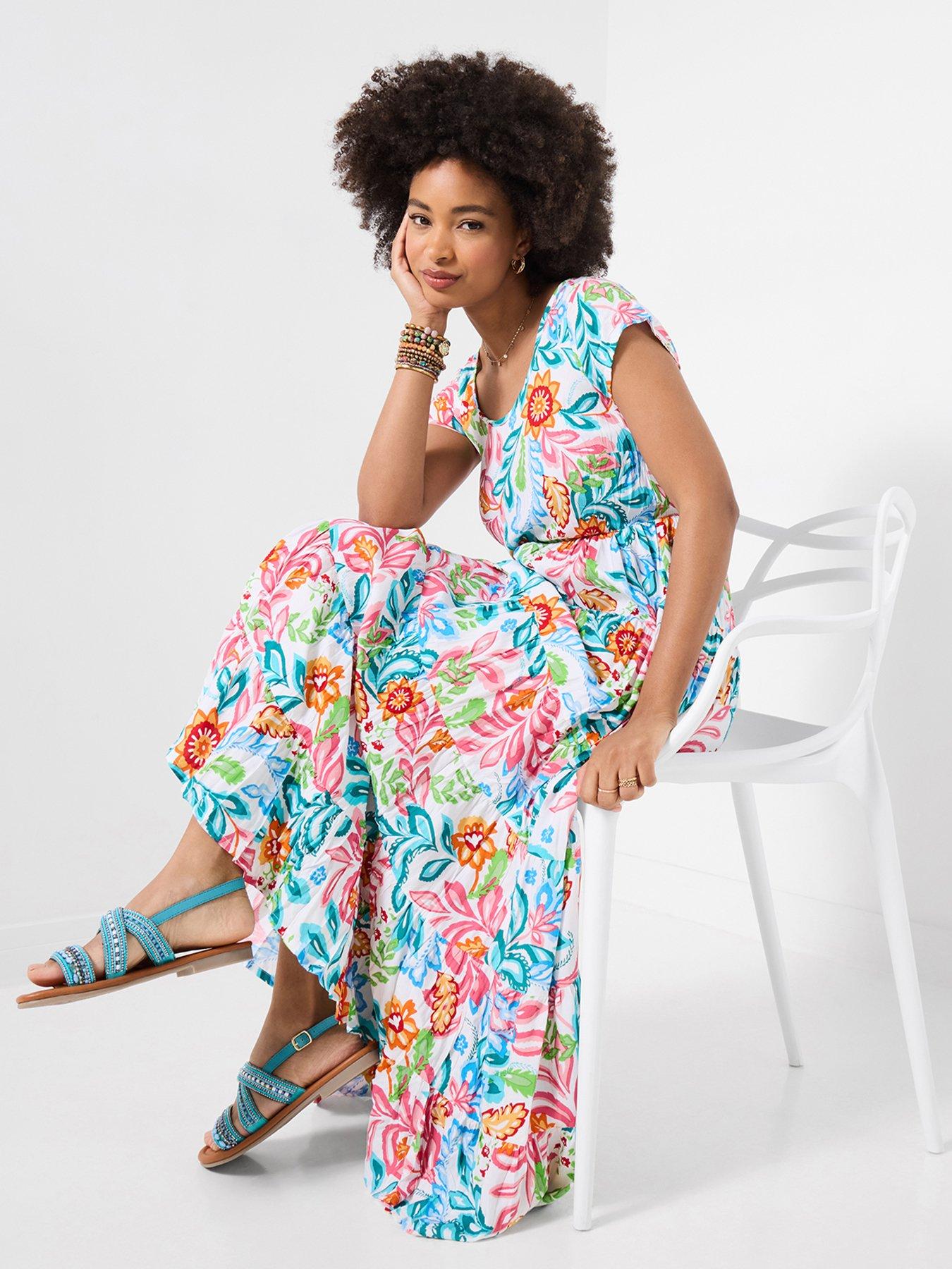 Image 2 of 5 of Joe Browns Daydreamer Crinkle Maxi Dress - Multi