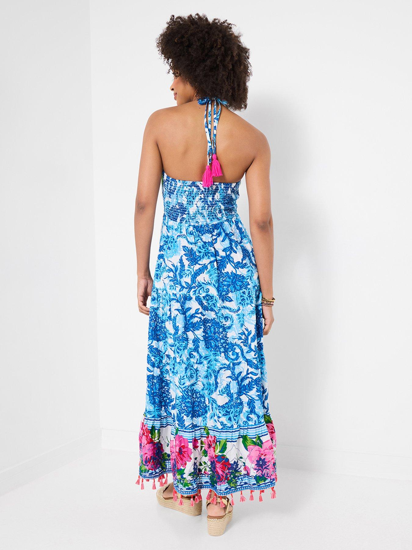 Image 2 of 5 of Joe Browns Arabella Sequin And Embroidered Maxi Dress - Blue