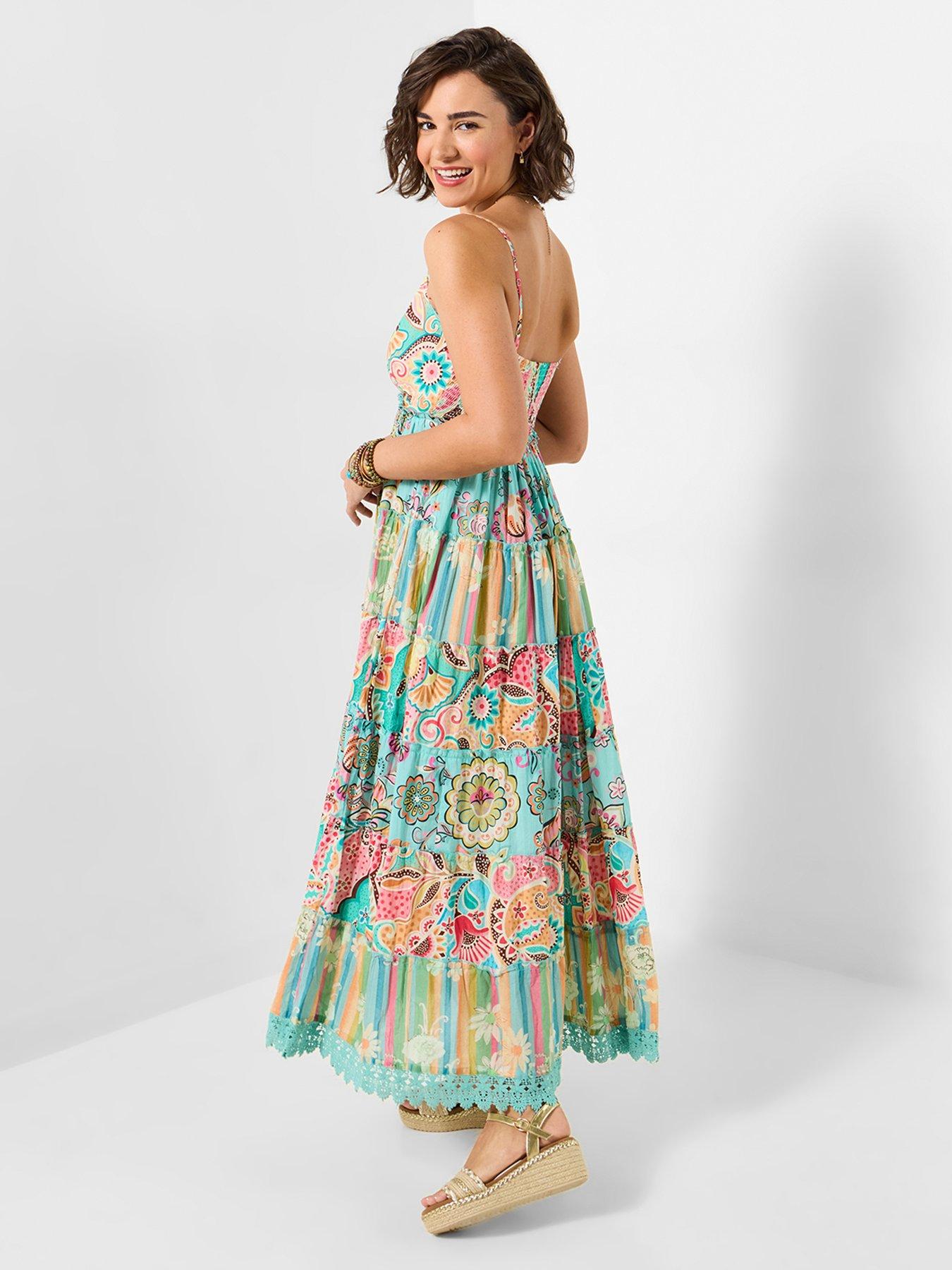 Image 3 of 5 of Joe Browns Summer Solstice Tiered Maxi Dress - Blue