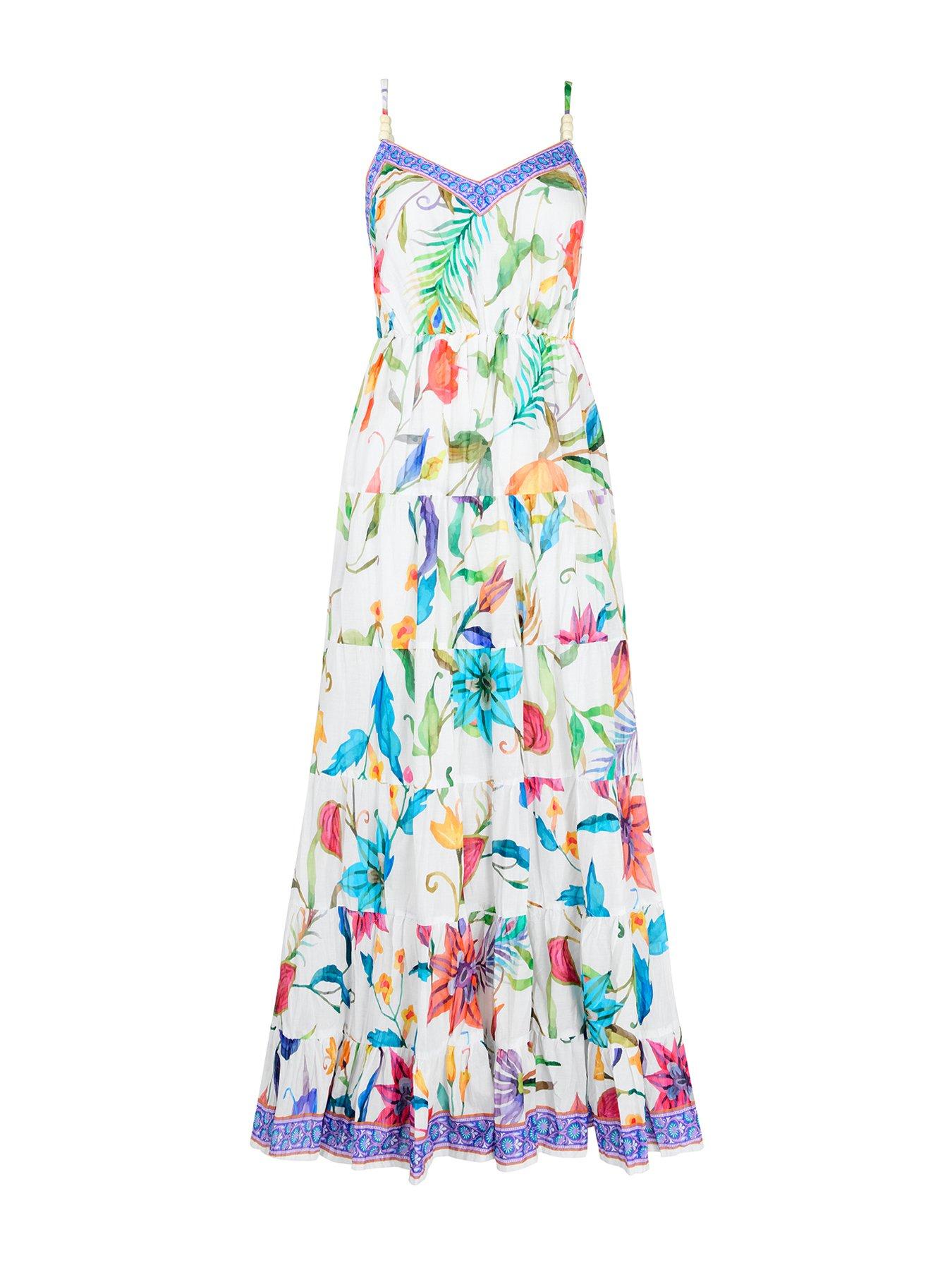 Image 5 of 5 of Joe Browns Beautiful Border Maxi Dress - White