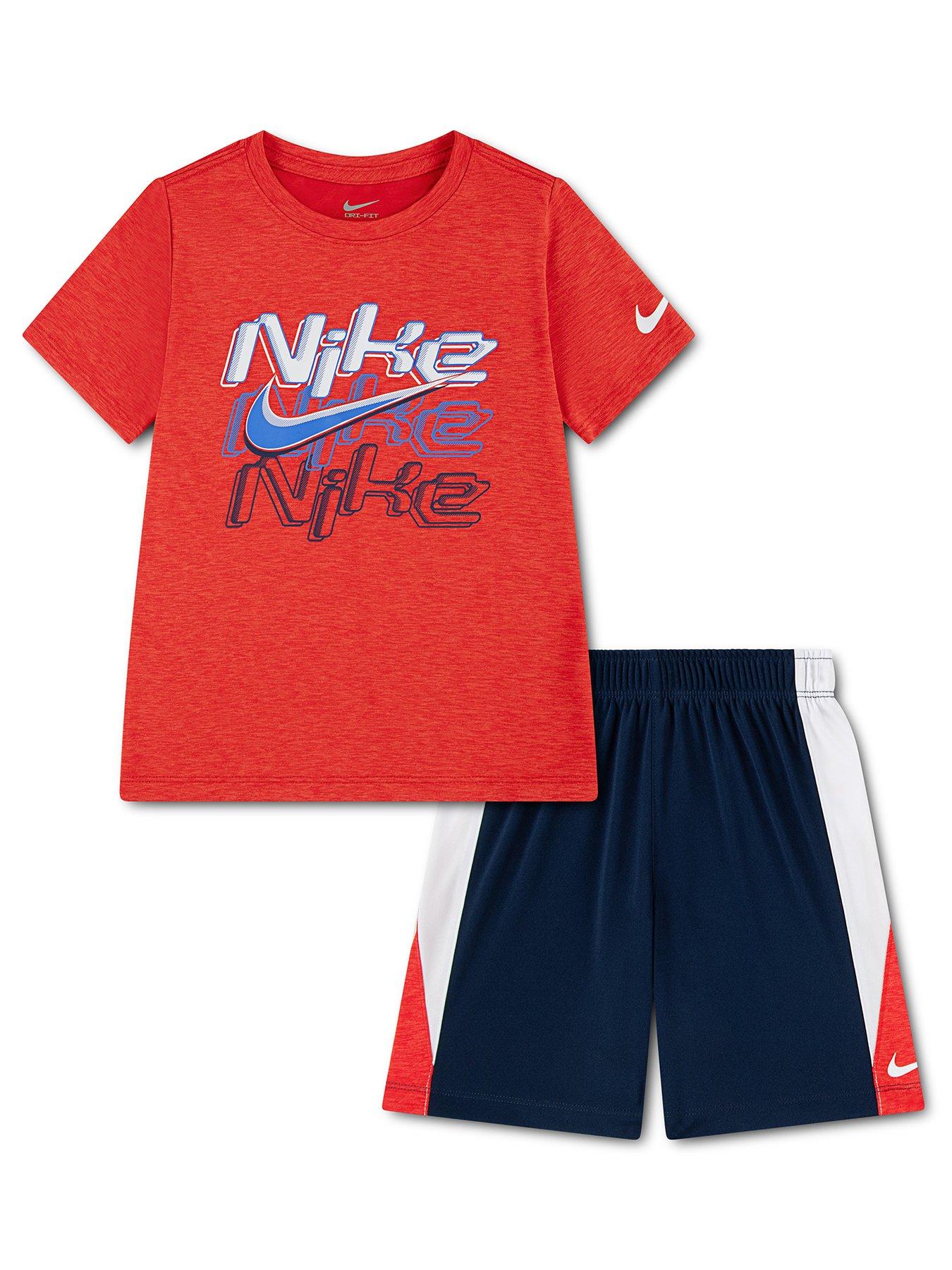 Nike Boys Nike Dropset Icon Short Set - Blue