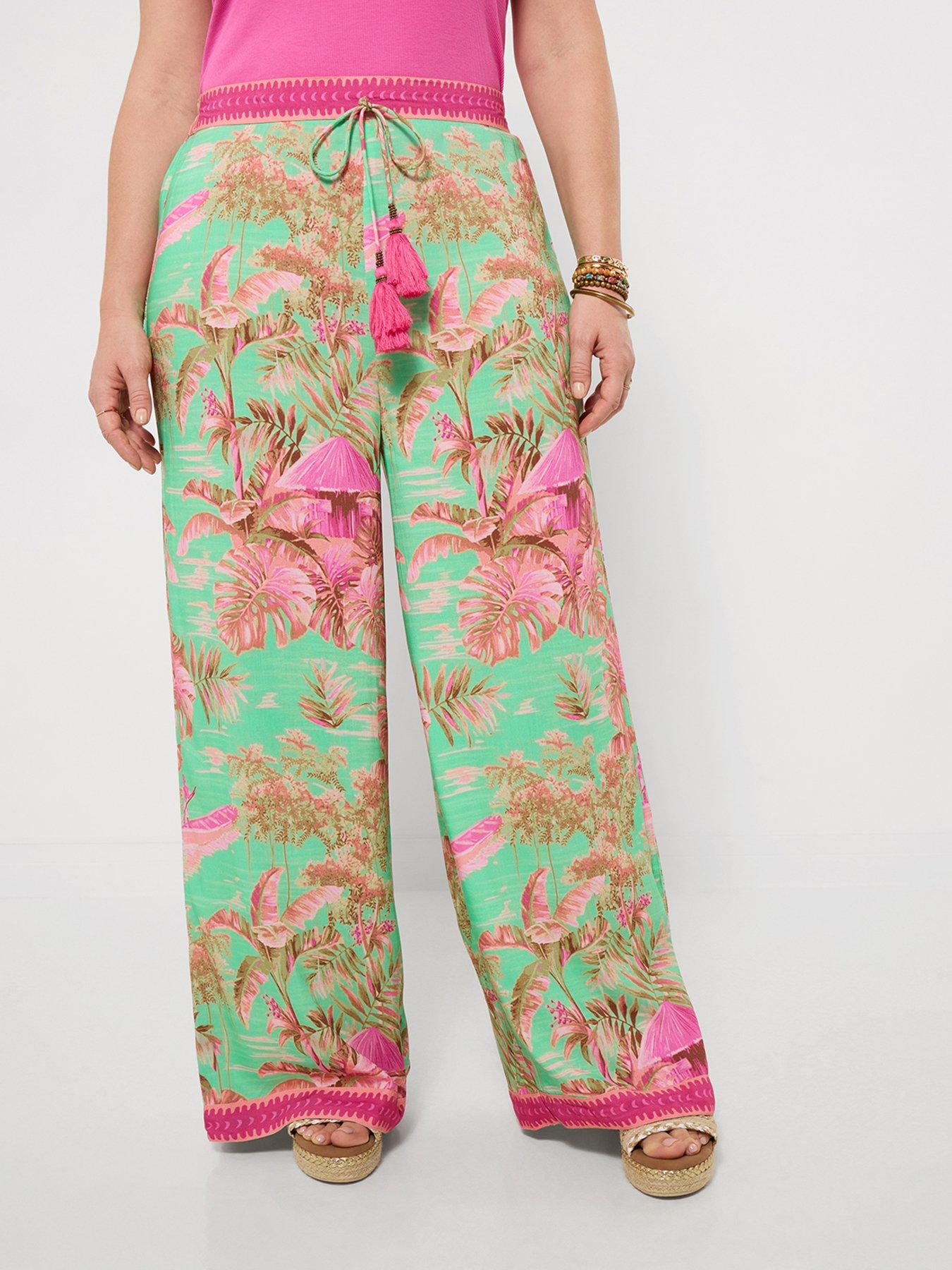 Image 1 of 6 of Joe Browns Summer Scenes Wide Leg Trousers