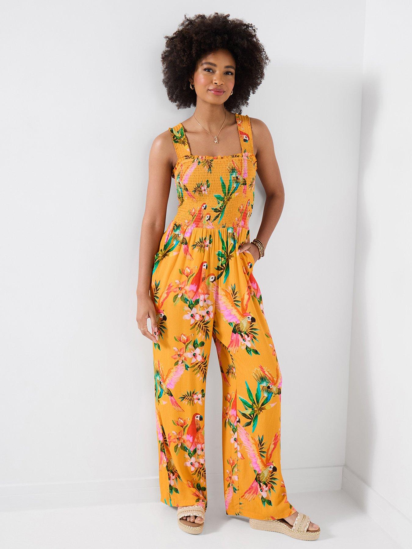 Joe Browns Birds Of Paradise Jumpsuit - Orange