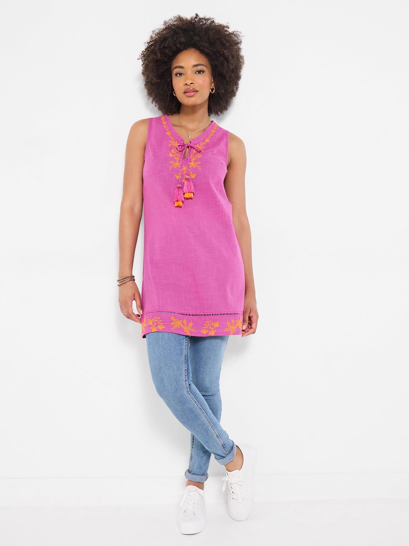 Joe Browns Boho Beauty Tunic Top - Pink