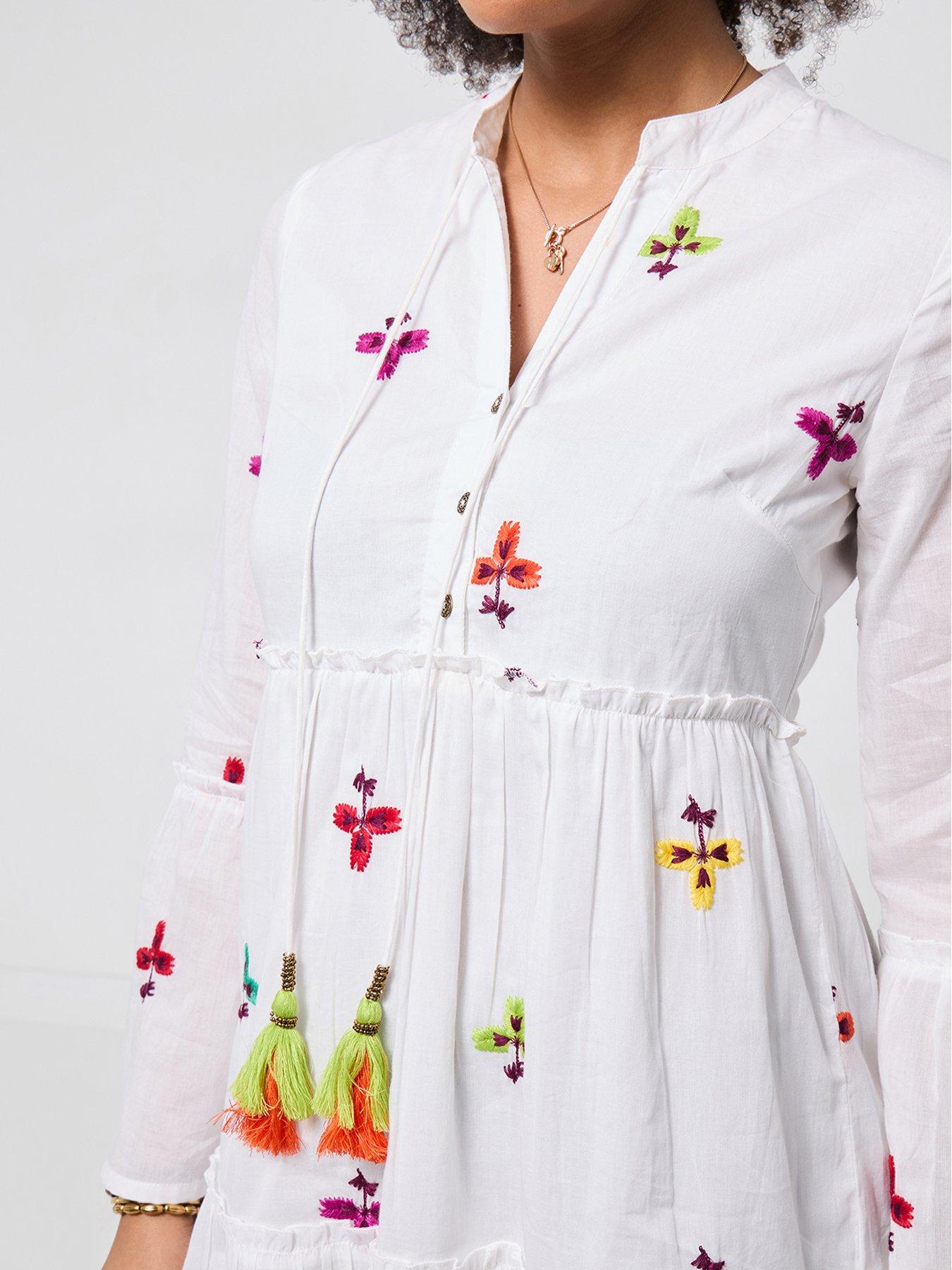 Image 4 of 6 of Joe Browns Fabulous And Free Boho Tunic Dress - White