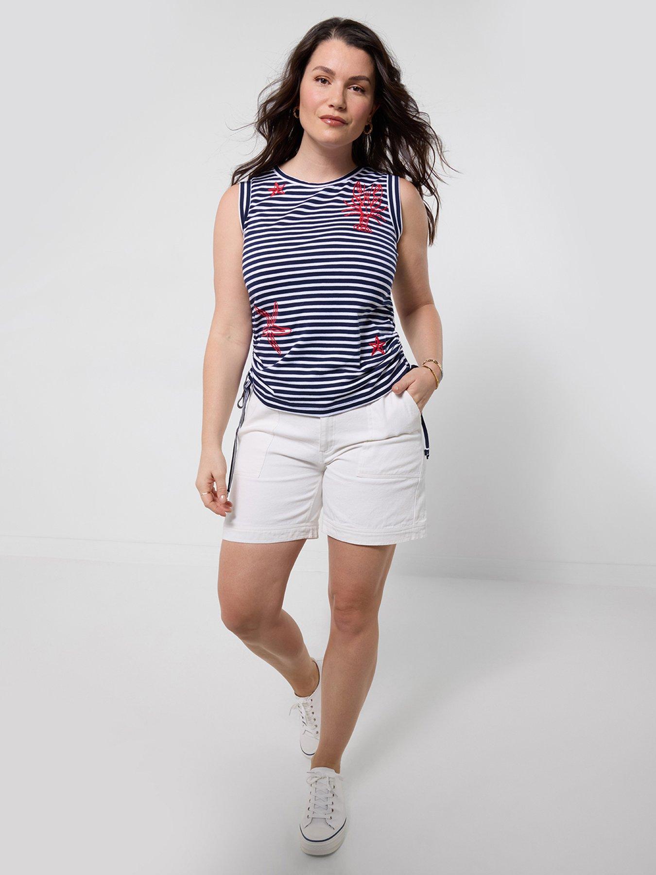 Image 3 of 5 of Joe Browns Celine Denim Cargo Shorts