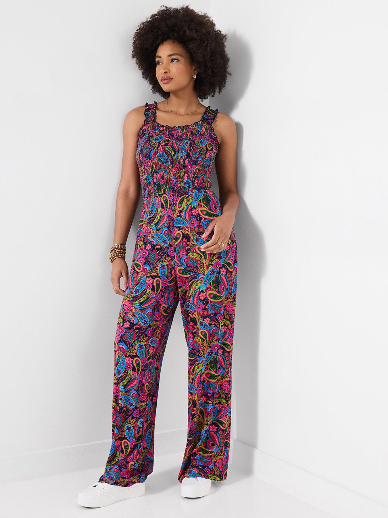 Image 4 of 6 of Joe Browns Carnival Printed Jersey Jumpsuit