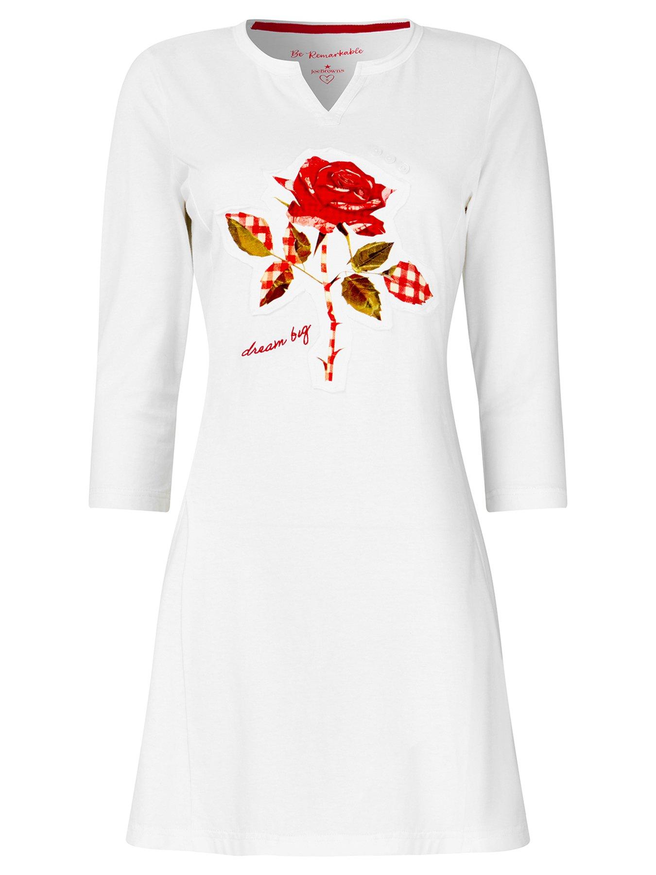 Image 5 of 5 of Joe Browns Wild Roses Graphic Tunic Top - White