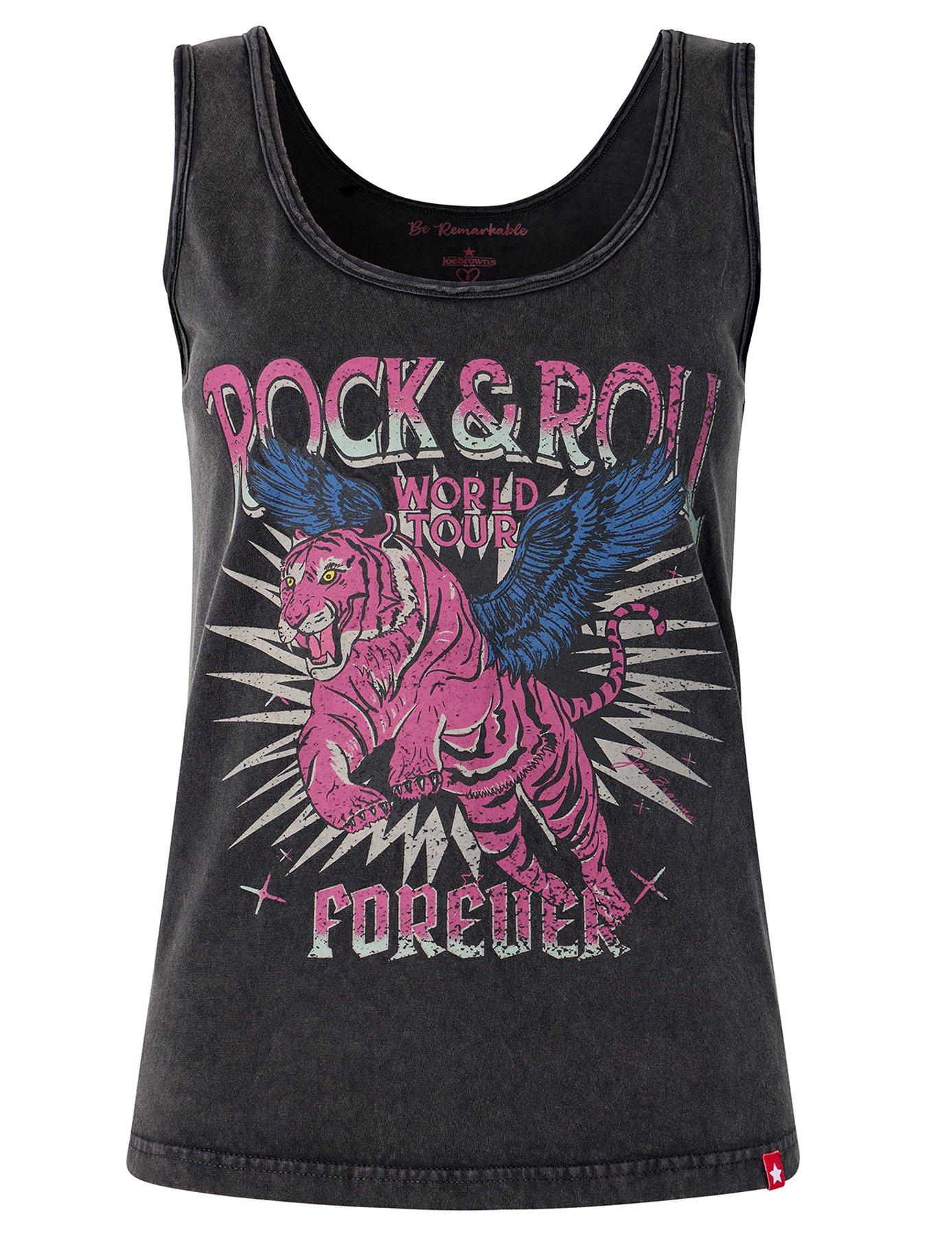 Image 5 of 5 of Joe Browns Rock And Roll Acid Wash Vest - Black