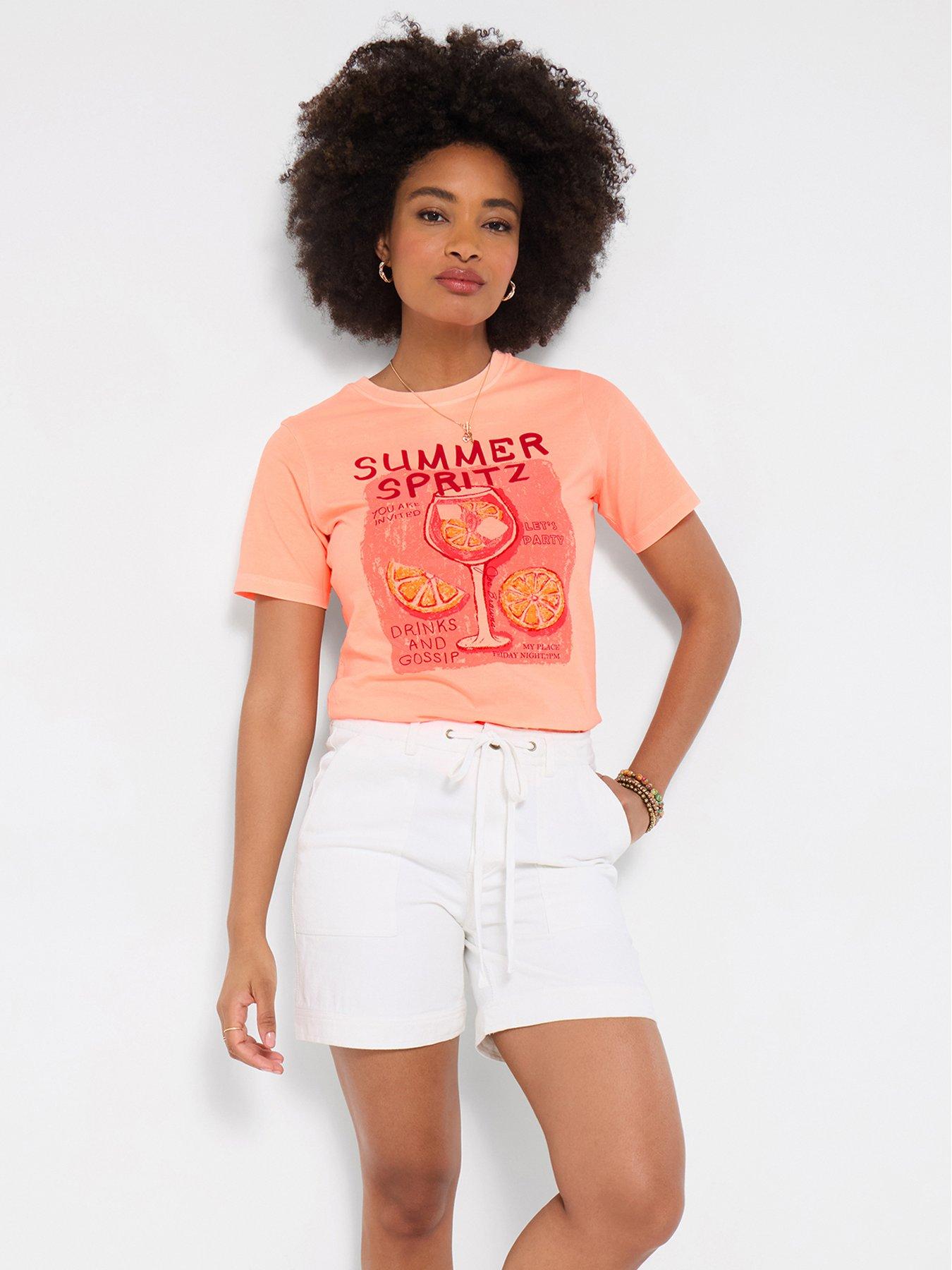 Image 1 of 5 of Joe Browns Summer Spritz T-Shirt - Pink