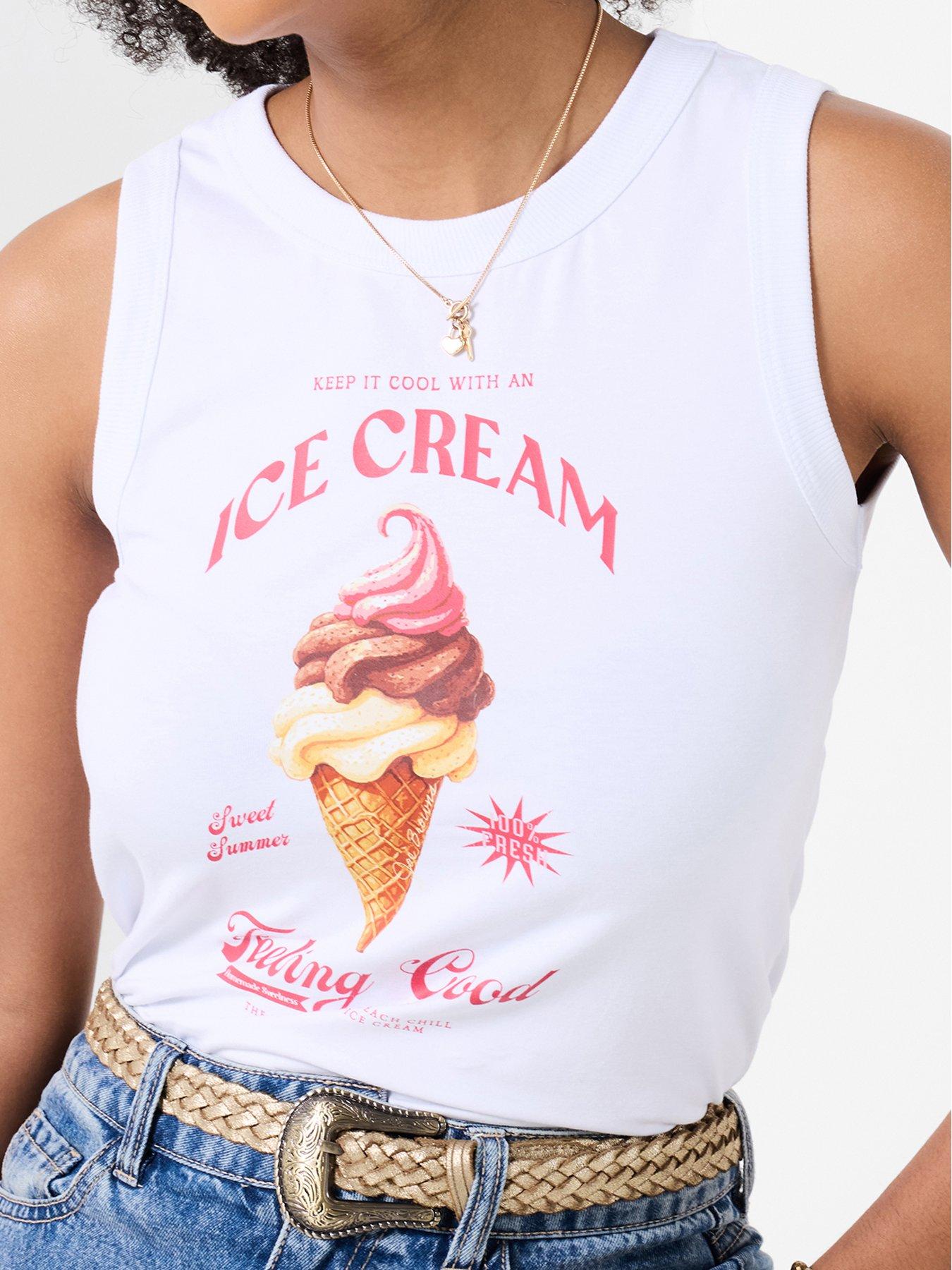 Image 4 of 5 of Joe Browns Ice Cream Days Vest - White