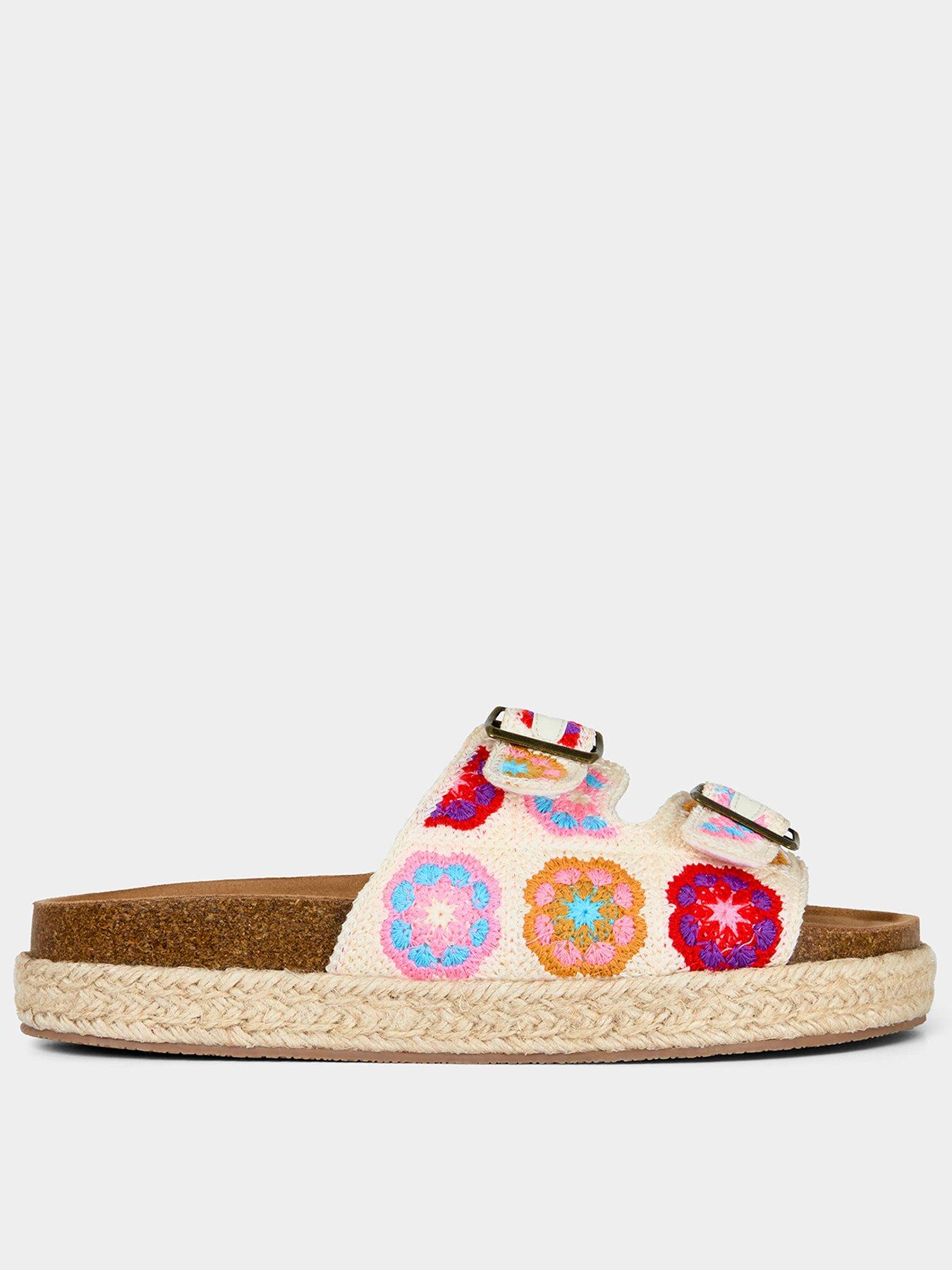 Joe Browns Talamanca Crochet Sandals - Multi