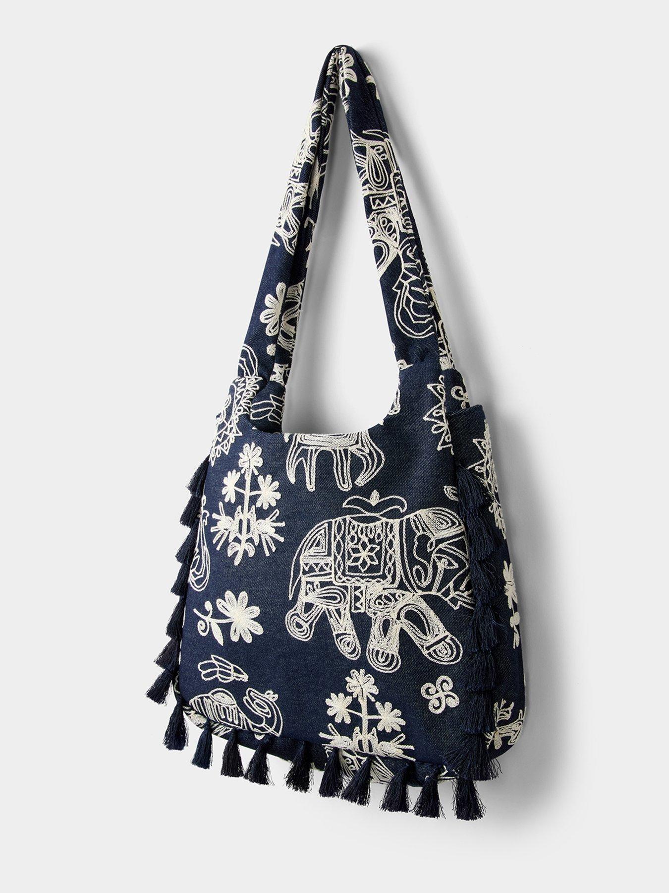 Image 4 of 4 of Joe Browns Embroidered Safari Tassel Bag