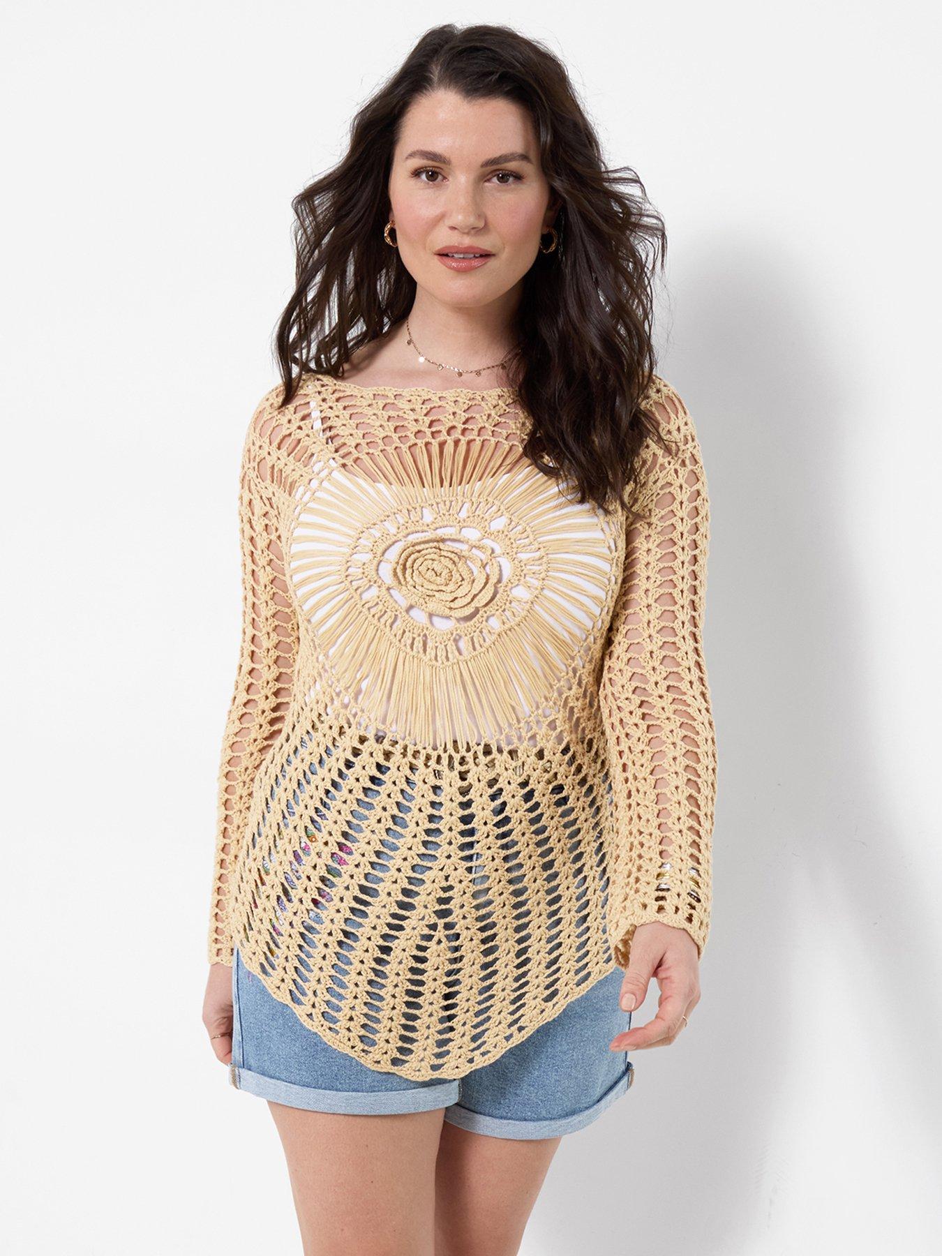 Image 1 of 5 of Joe Browns Beautifully Boho Crochet Top - Cream