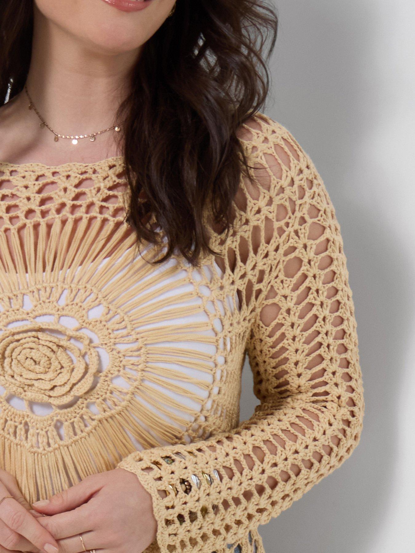 Image 4 of 5 of Joe Browns Beautifully Boho Crochet Top - Cream