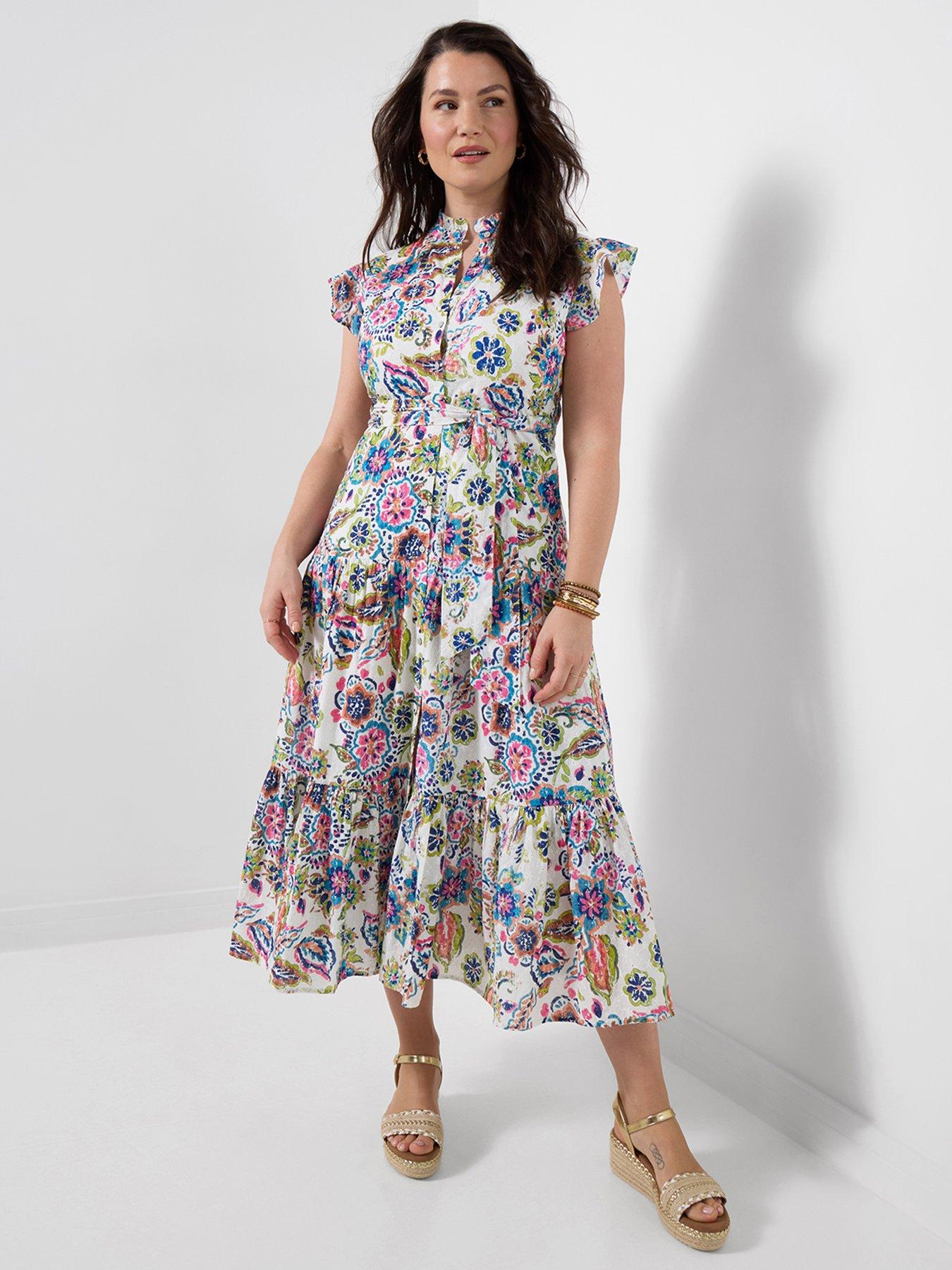 Image 3 of 5 of Joe Browns Beautiful Printed Broderie Dress - Multi
