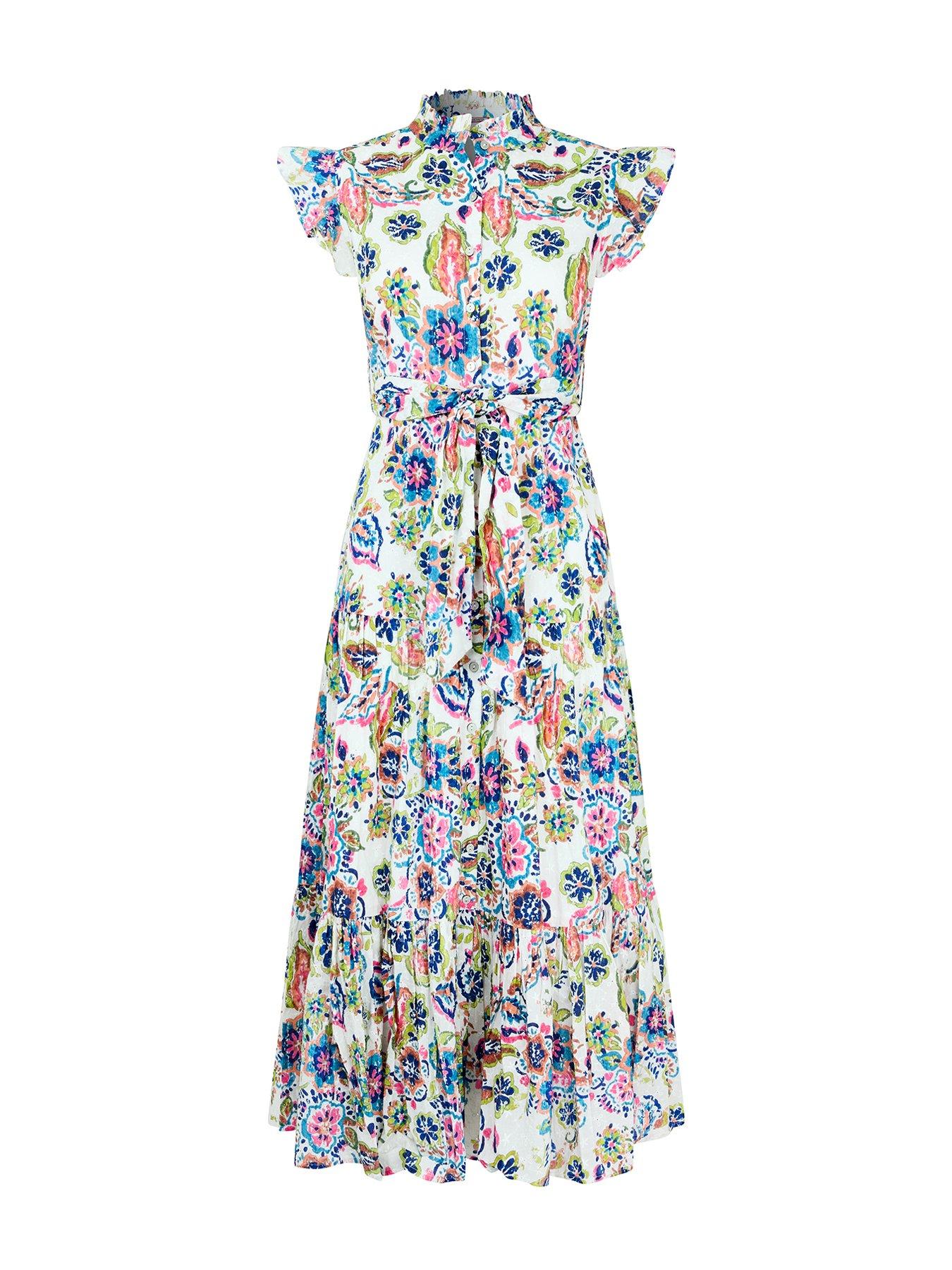 Image 5 of 5 of Joe Browns Beautiful Printed Broderie Dress - Multi