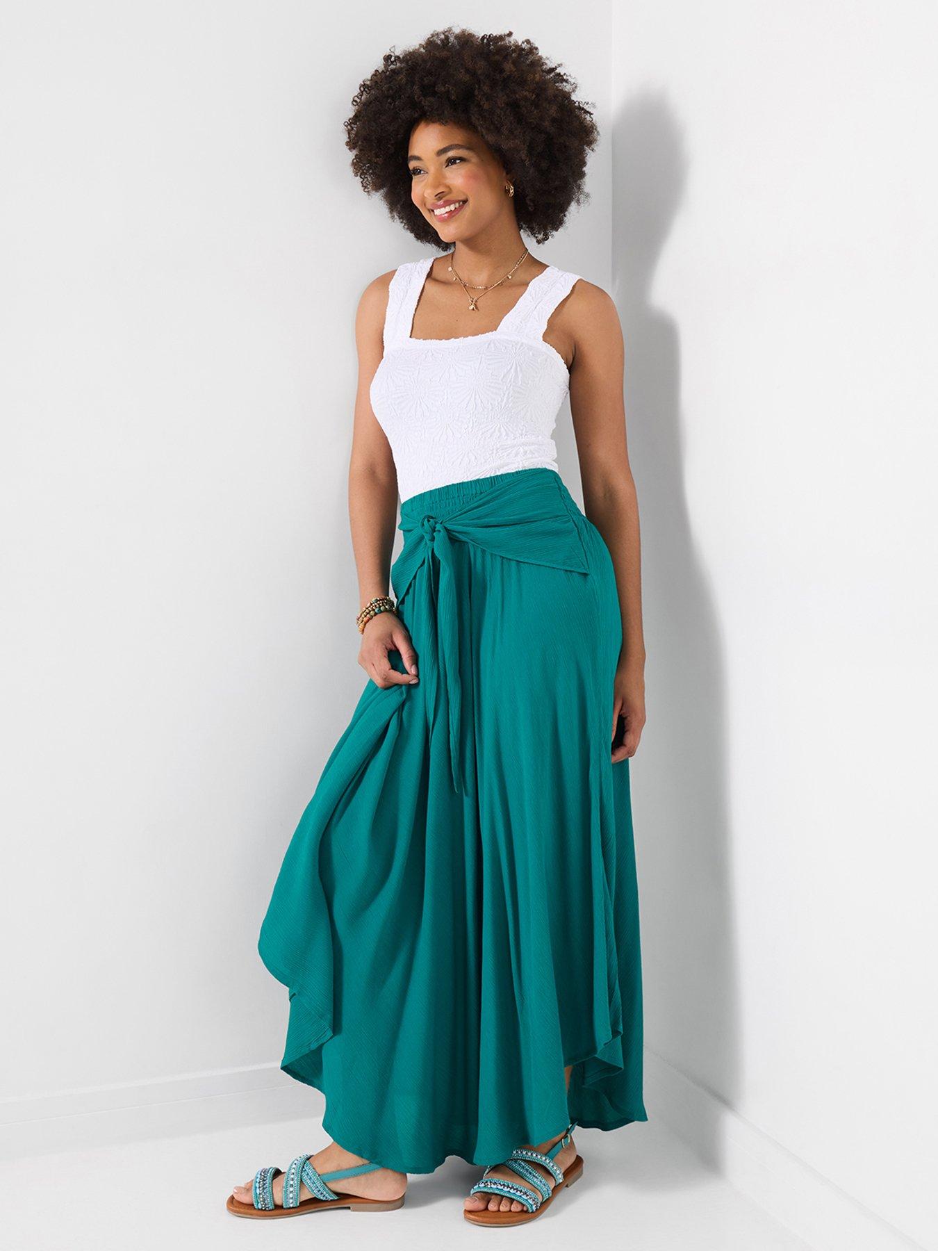 Image 1 of 6 of Joe Browns Beach Days Tie Front Skirt