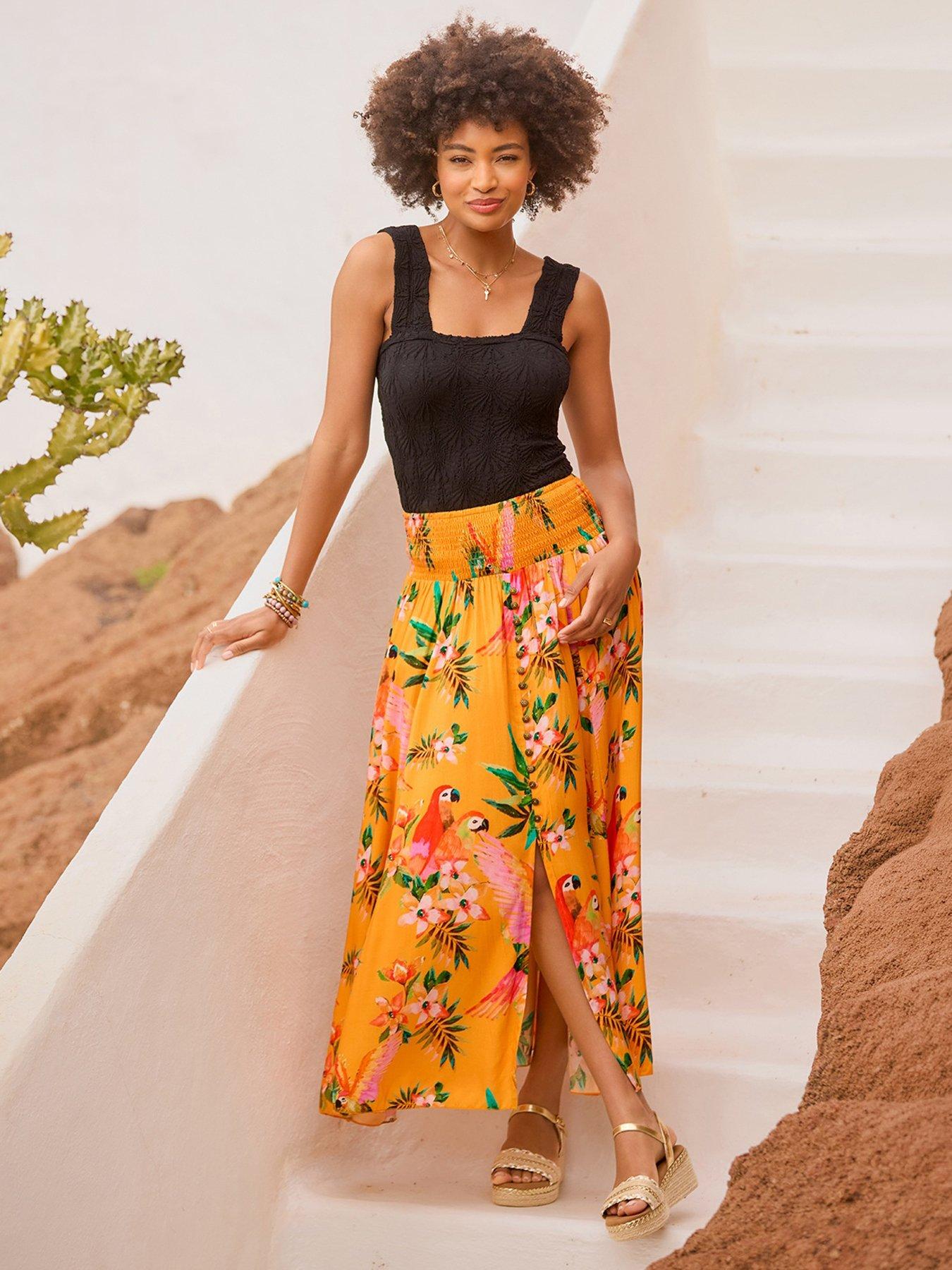 Image 5 of 6 of Joe Browns Perfect Paradise Button Front Maxi Skirt