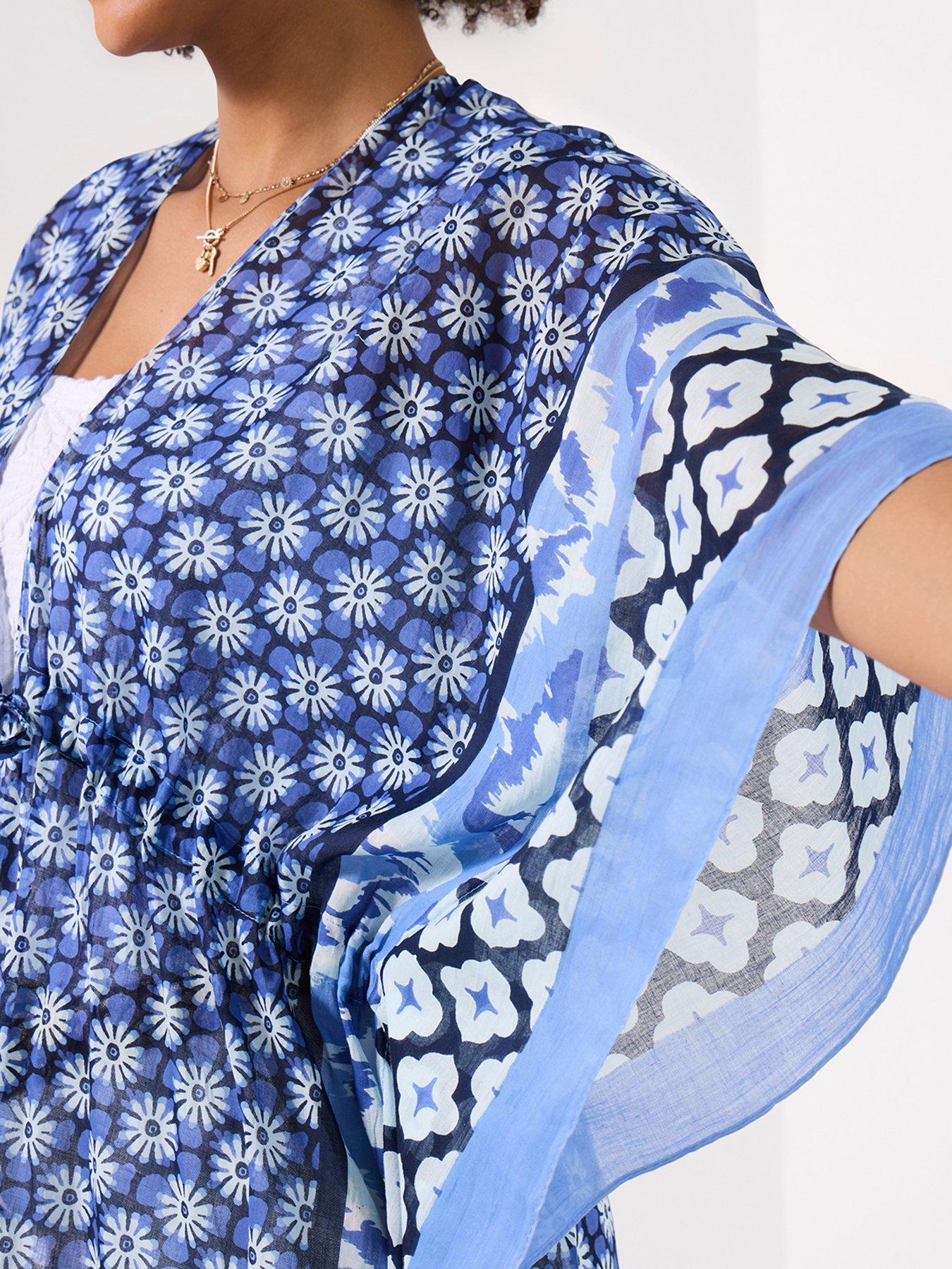Image 4 of 5 of Joe Browns Beautiful In Blue Patterned Cover Up