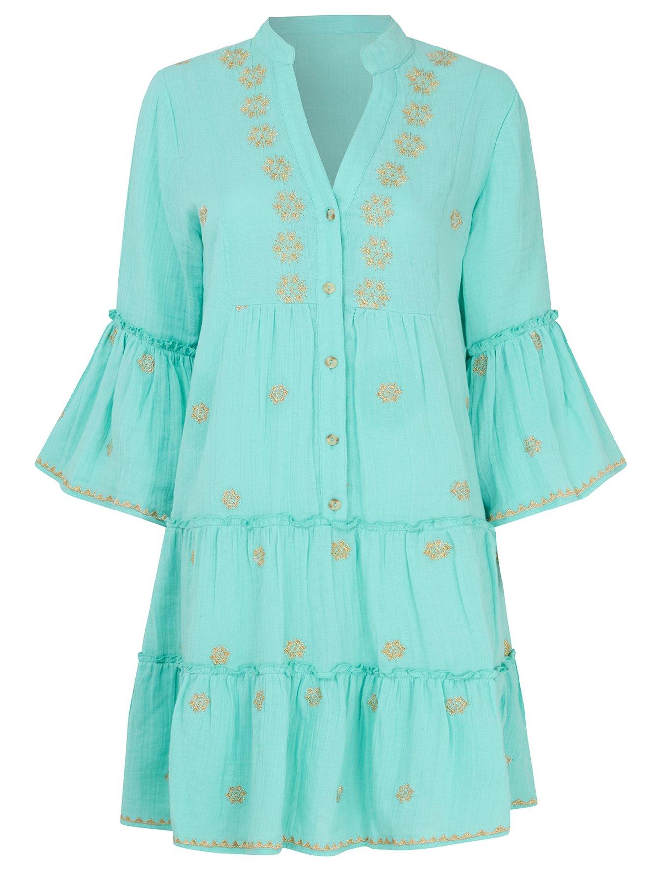 Image 5 of 5 of Joe Browns Esme Embroidered Tunic Dress - Blue