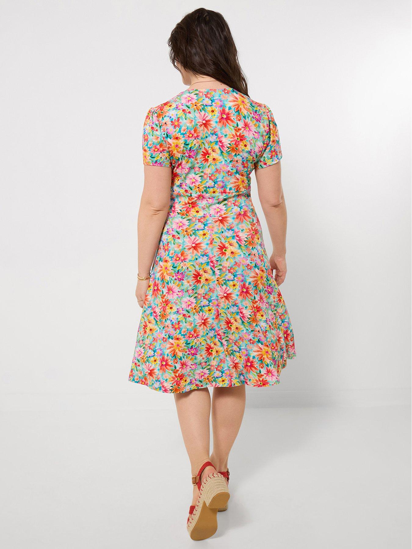 Image 2 of 5 of Joe Browns Joyful Floral Jersey Dress - Multi