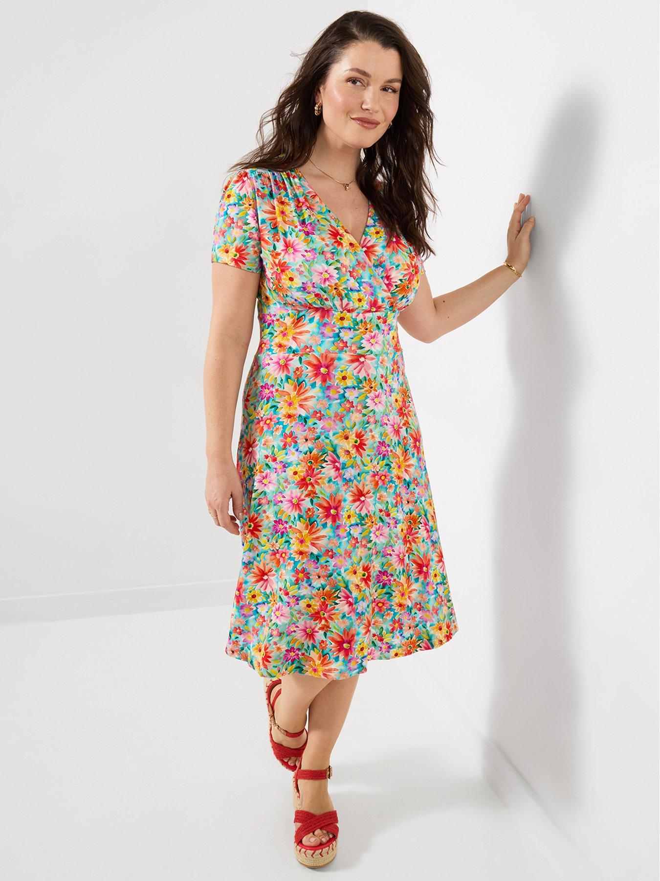 Image 3 of 5 of Joe Browns Joyful Floral Jersey Dress - Multi