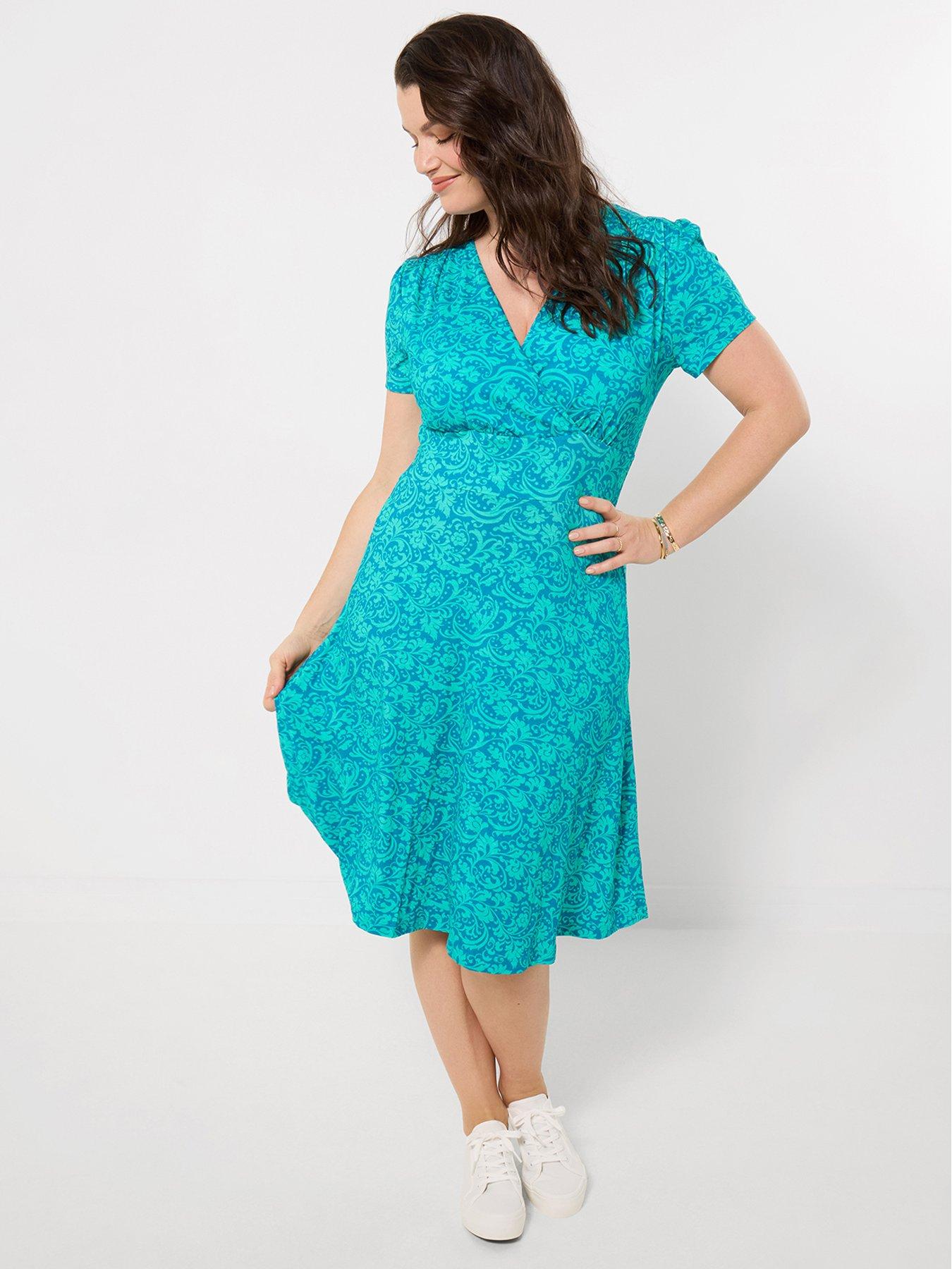 Joe Browns Pop Of Bright Jersey Dress - Blue