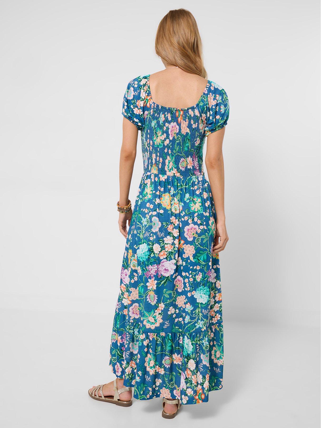 Image 2 of 5 of Joe Browns Summer Garden Jersey Maxi Dress - Blue
