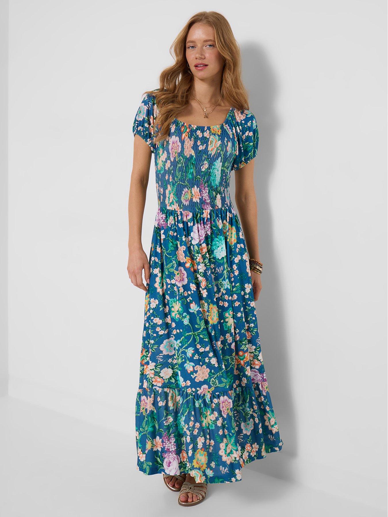 Image 3 of 5 of Joe Browns Summer Garden Jersey Maxi Dress - Blue
