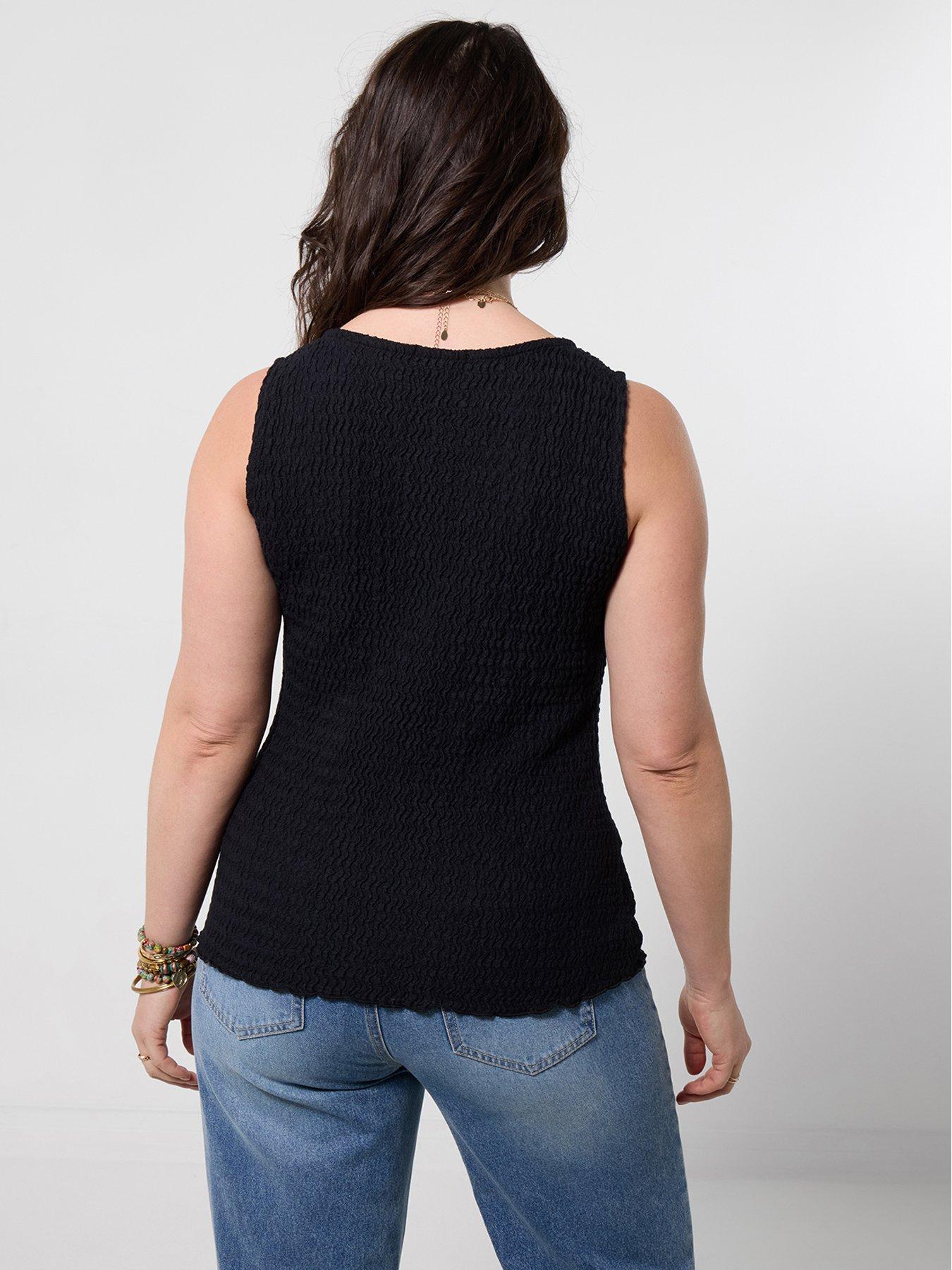 joe-browns-sasha-textured-sleeveless-top-blackstillFront