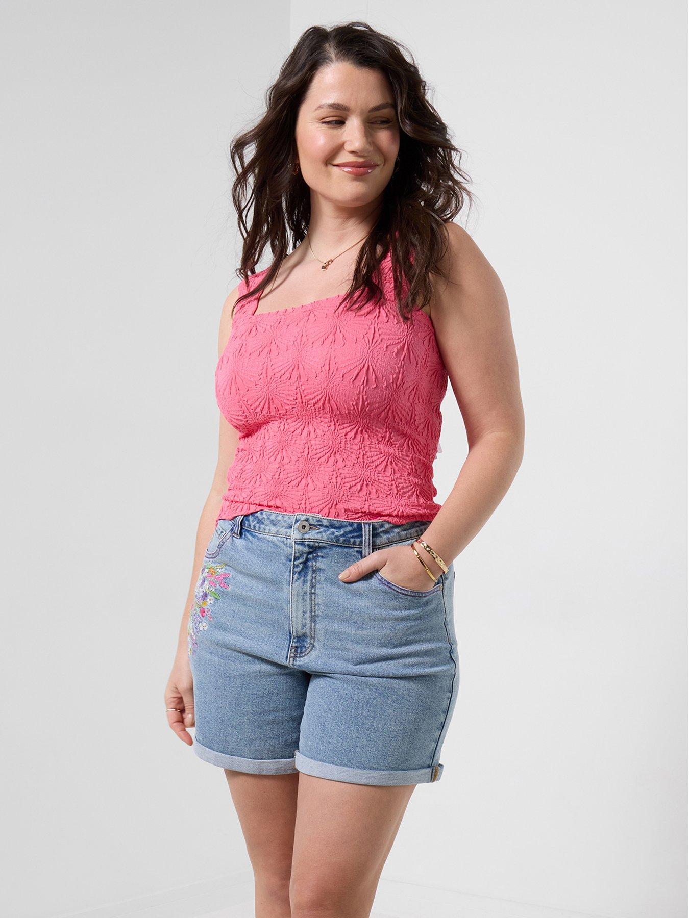 Image 1 of 5 of Joe Browns Summer Brights Textured Vest - Pink
