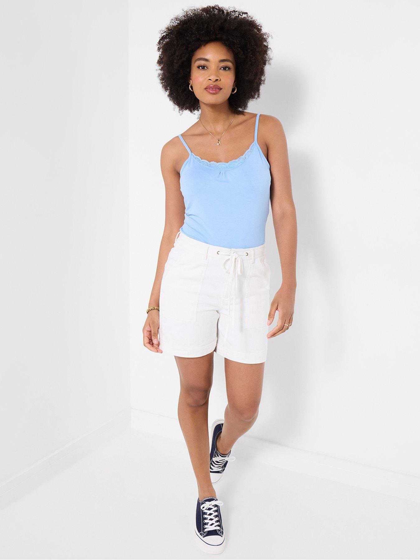 Image 4 of 5 of Joe Browns Summer Dreams Lace Trim Cami Top - Blue