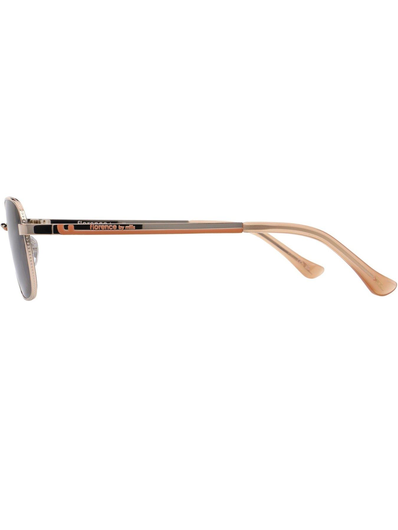 Image 2 of 3 of AllSaints Shallow Square Metal Sunglasses