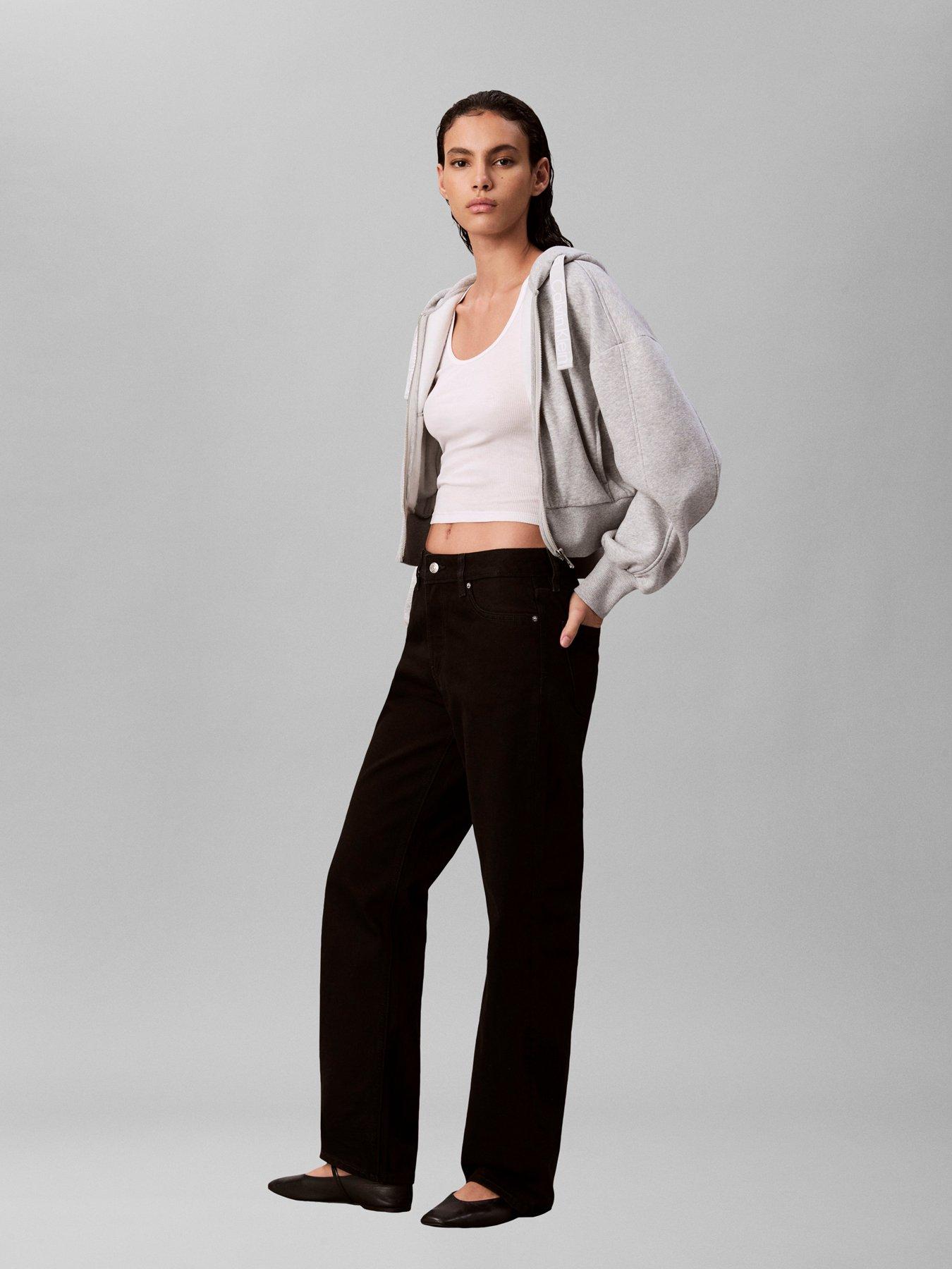 Image 3 of 6 of Calvin Klein Jeans Jeans 90s Straight Jeans - Soft Black