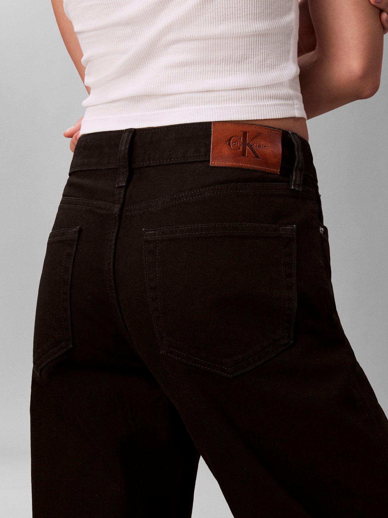 Image 4 of 6 of Calvin Klein Jeans Jeans 90s Straight Jeans - Soft Black