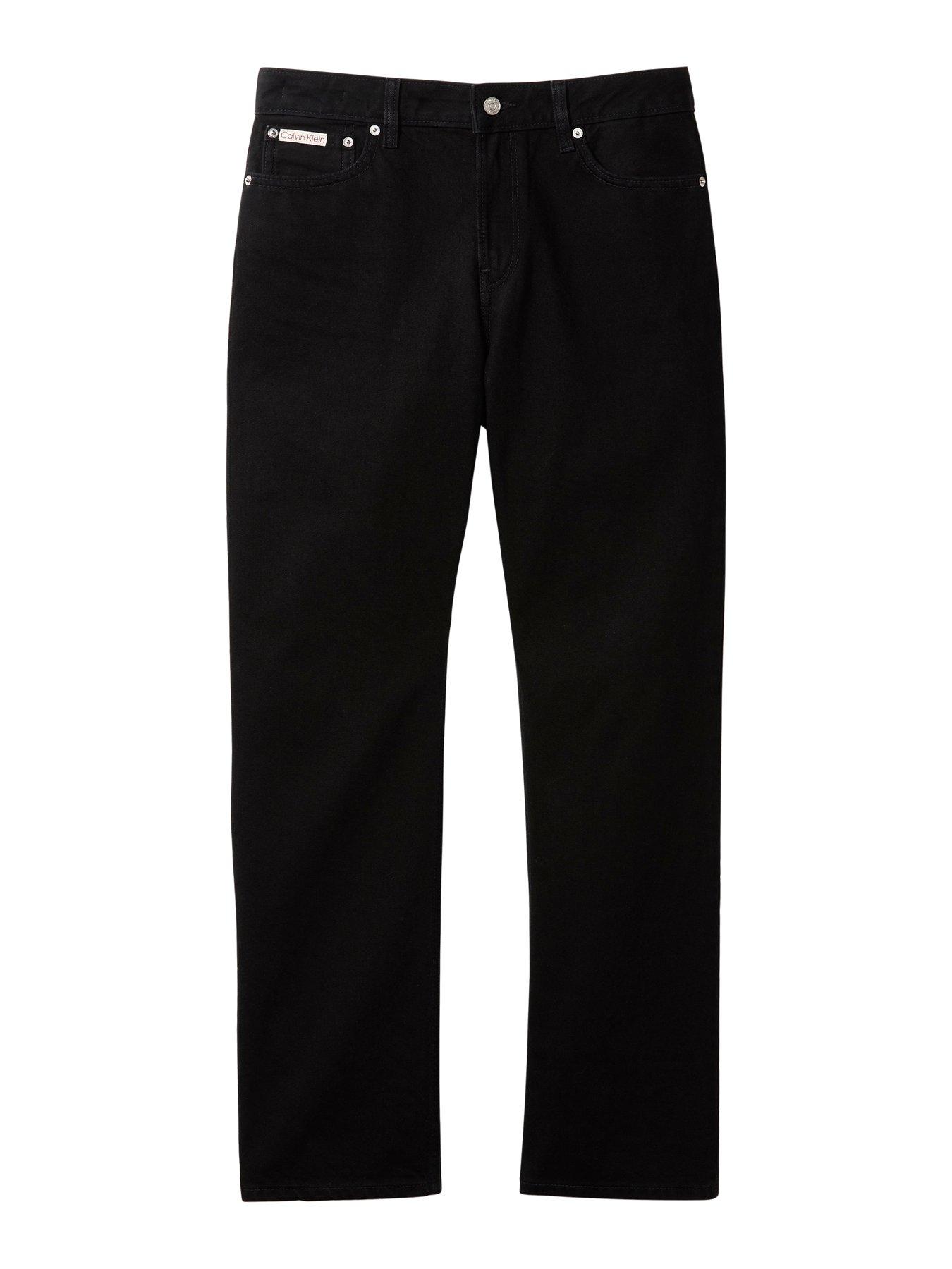 Image 6 of 6 of Calvin Klein Jeans Jeans 90s Straight Jeans - Soft Black