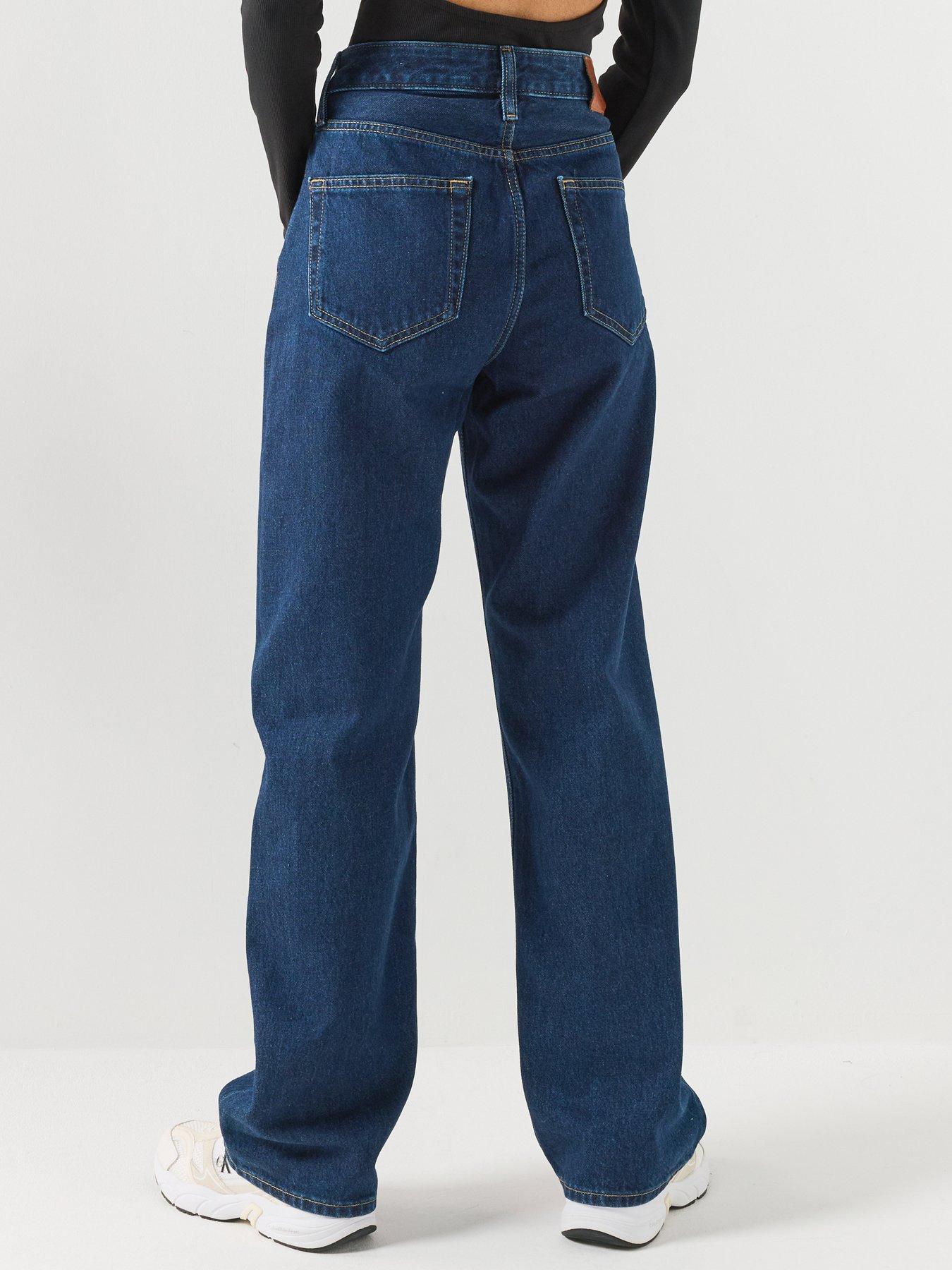 Image 2 of 6 of Calvin Klein Jeans Signature 90S Straight True Indi - Blue