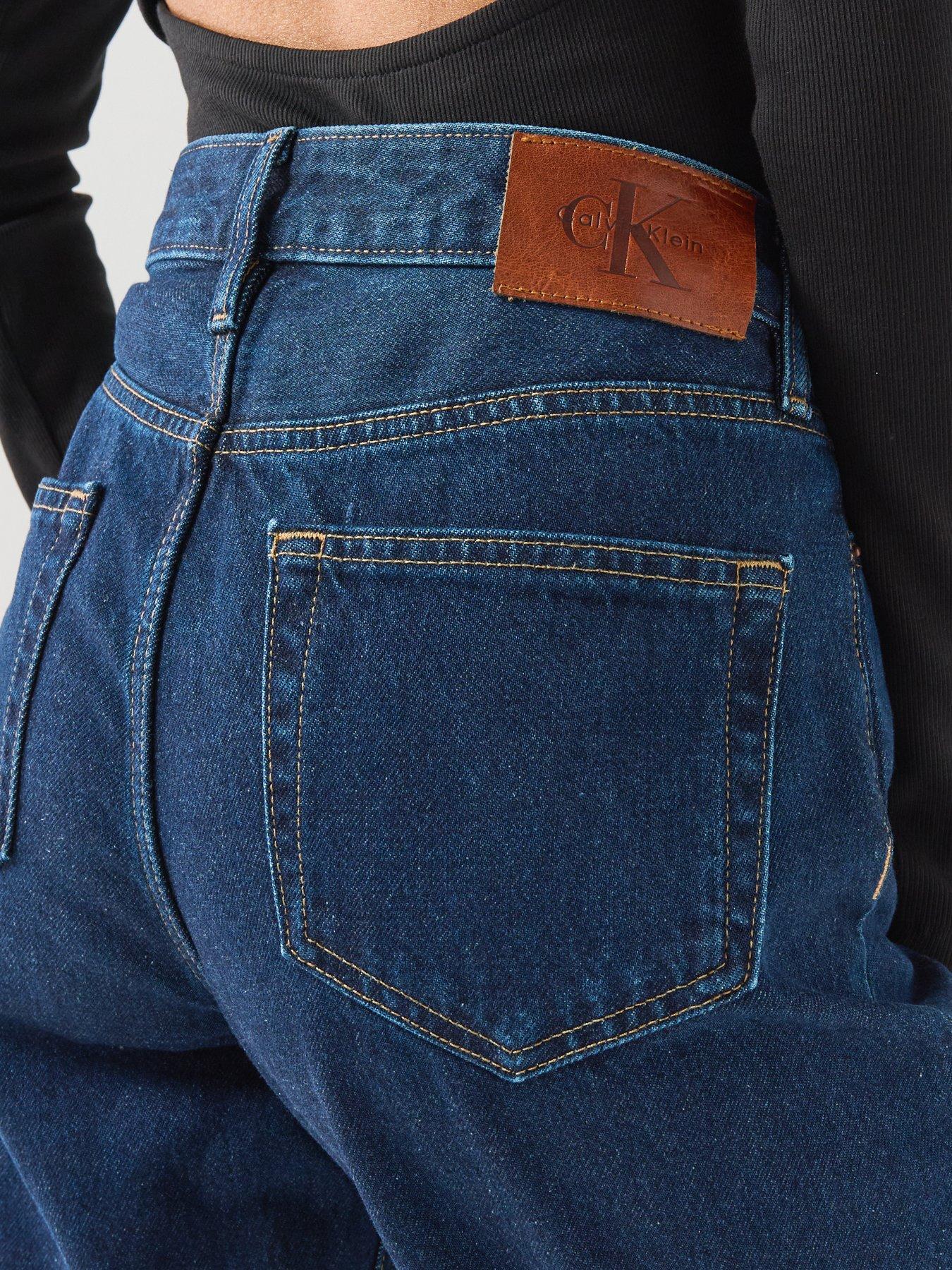 Image 6 of 6 of Calvin Klein Jeans Signature 90S Straight True Indi - Blue