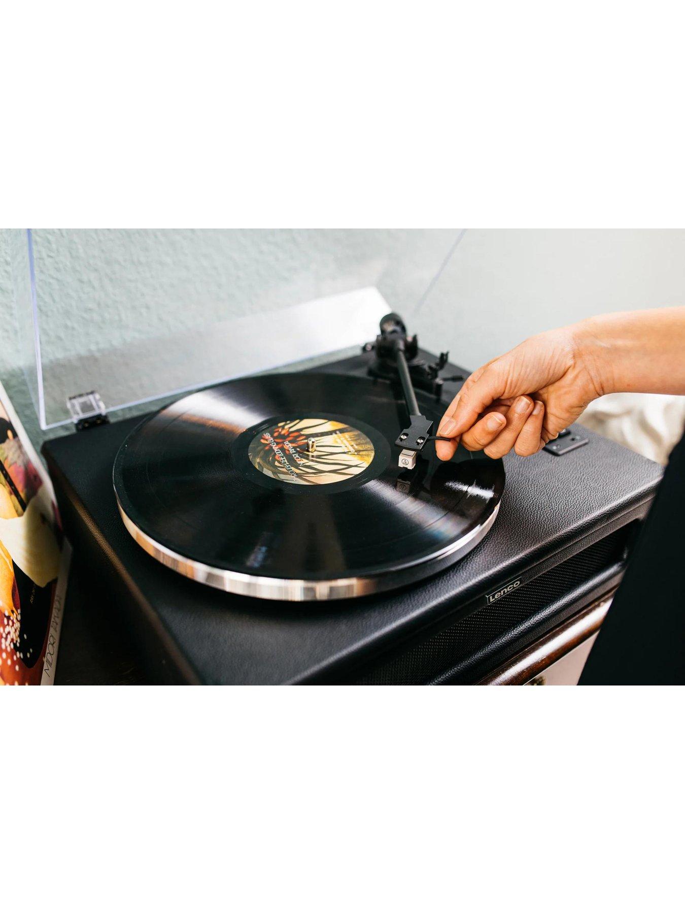 Image 6 of 7 of Lenco LS-430BK Turntable with built-in speakers - Black