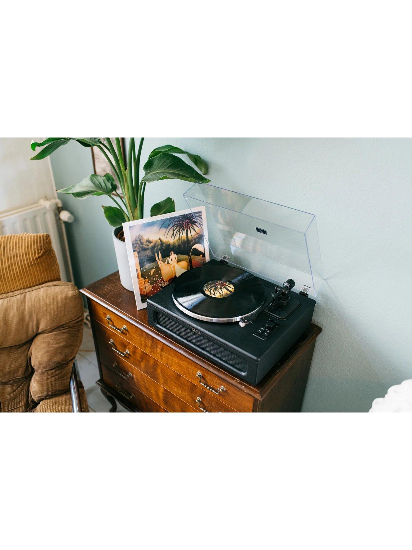 Image 7 of 7 of Lenco LS-430BK Turntable with built-in speakers - Black