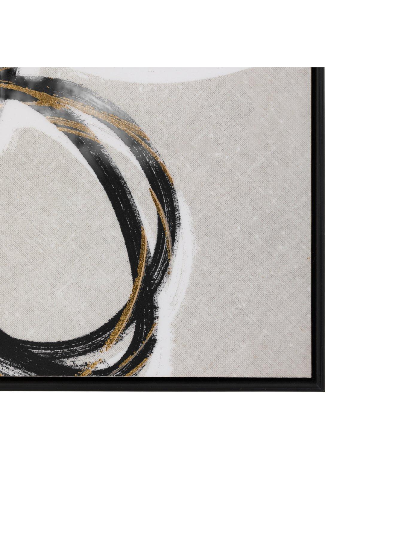 Image 4 of 4 of Gallery Bold as Gold Framed Canvas Set of 2
