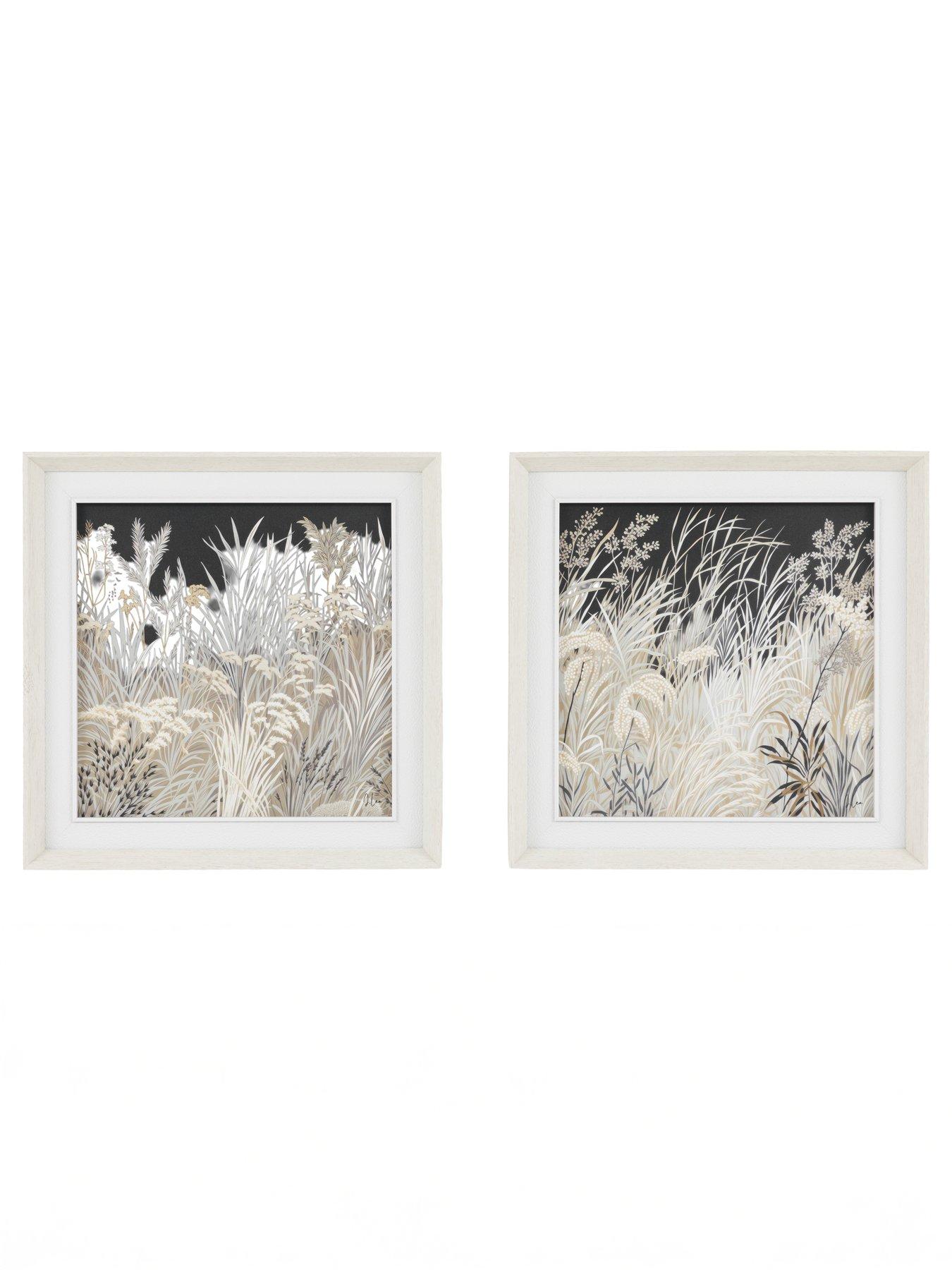 Gallery Evening Peace Framed Canvas Set Of 2 in One Colour