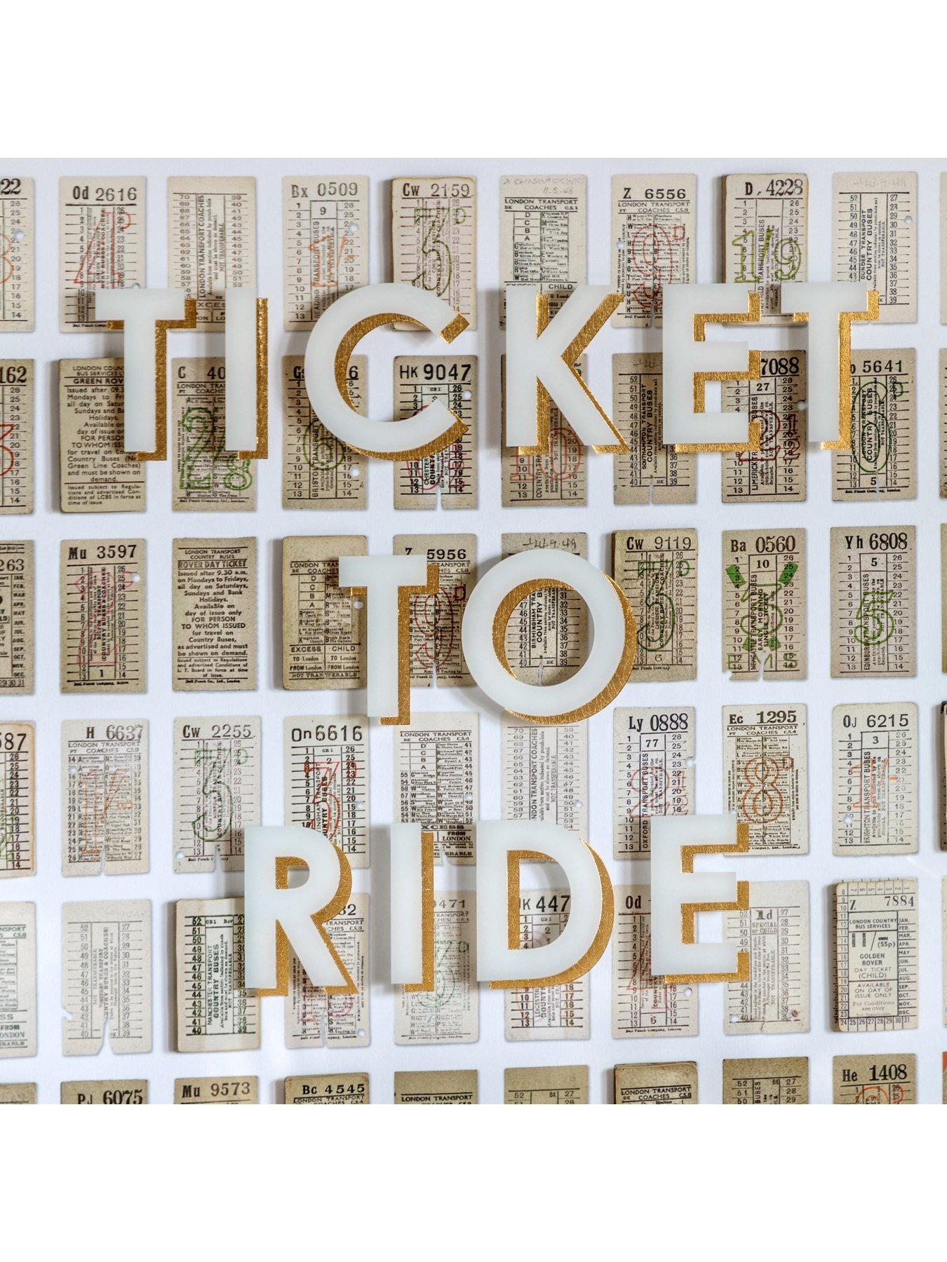 Image 3 of 3 of Gallery Ticket to Ride Framed Art 640x60x840mm