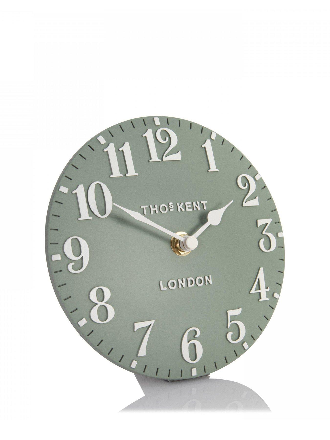 Image 2 of 3 of Gallery Arabic Mantel Clock Seagrass 6in