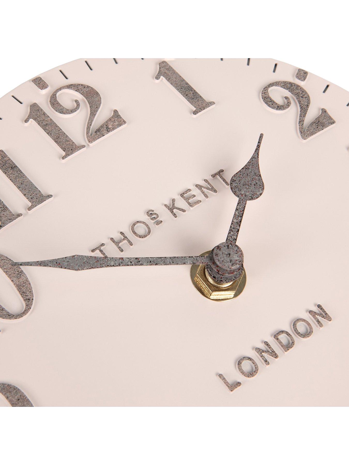 Image 3 of 3 of Gallery Arabic Mantel Clock Shy Pink 6in
