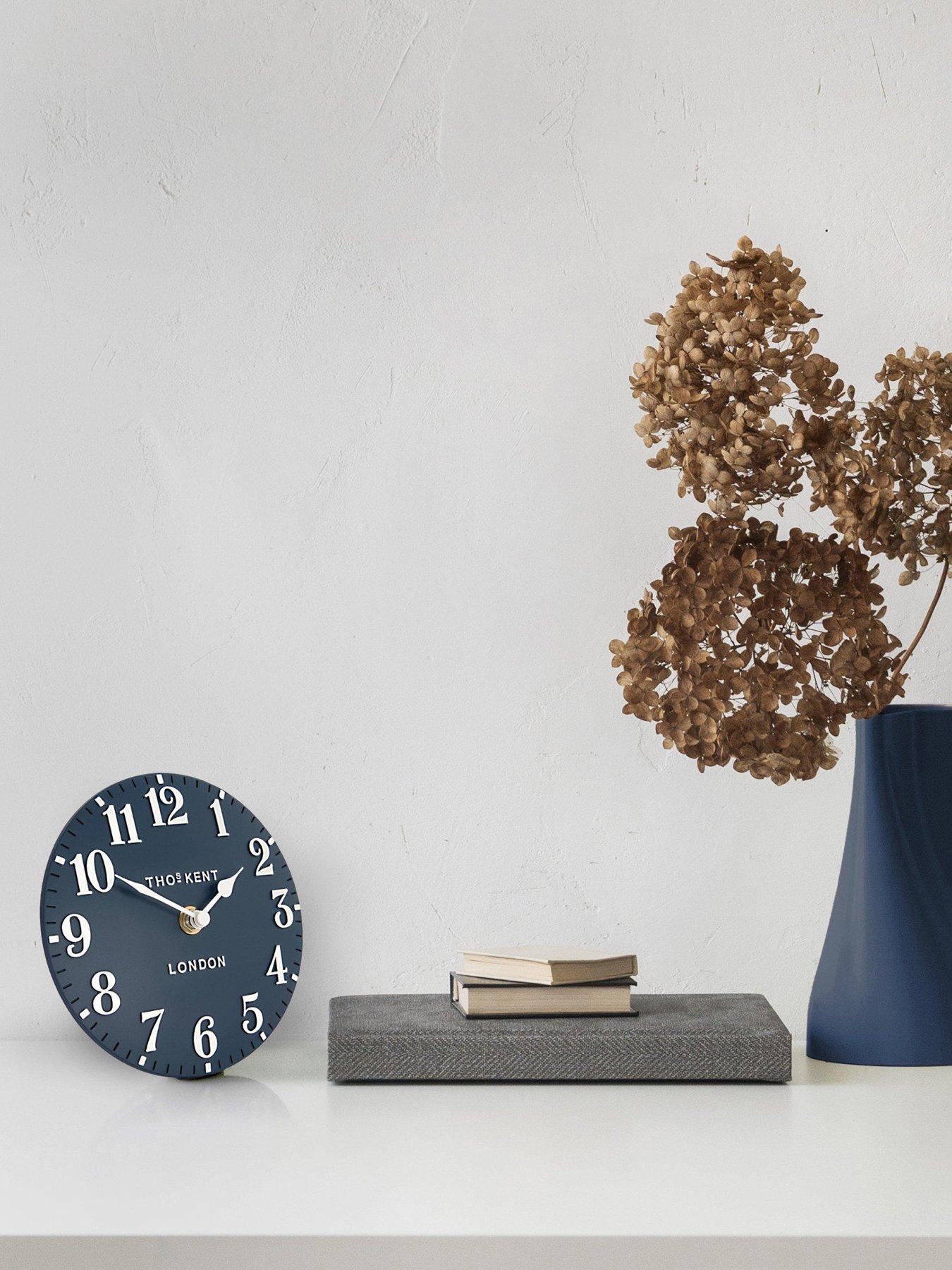 Image 1 of 3 of Gallery Arabic Mantel Clock Ink 6in