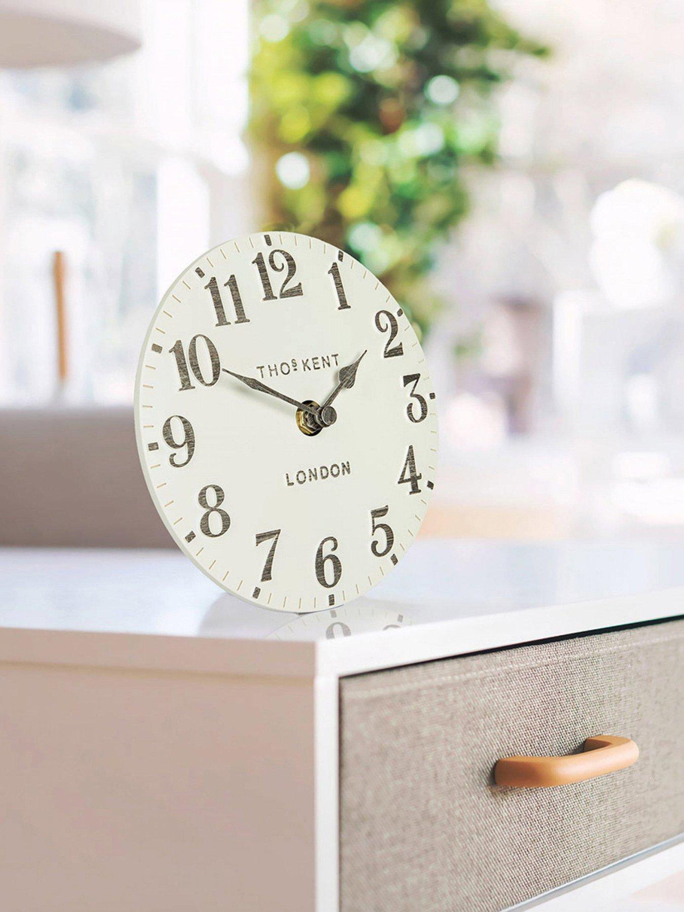 Image 1 of 2 of Gallery Arabic Mantel Clock Limestone 6in