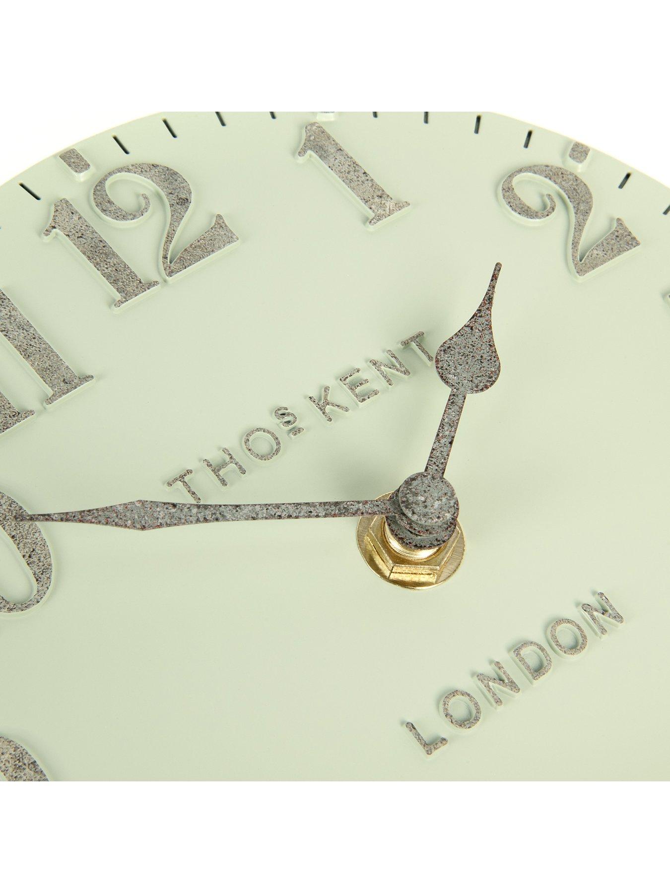 Image 3 of 3 of Gallery Arabic Mantel Clock Pearl Green 6in